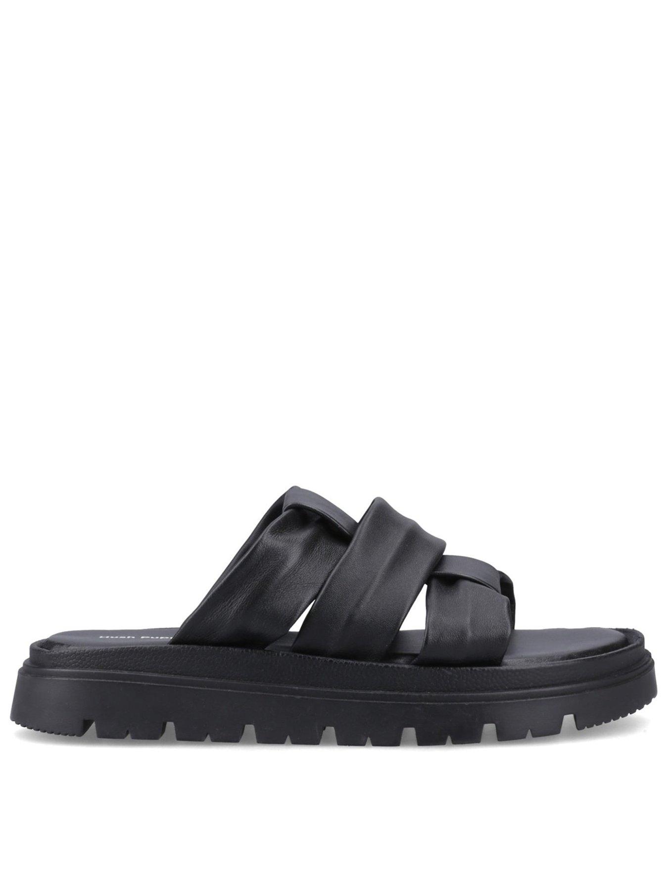 front image of hush-puppies-loretta-mule-blackblack