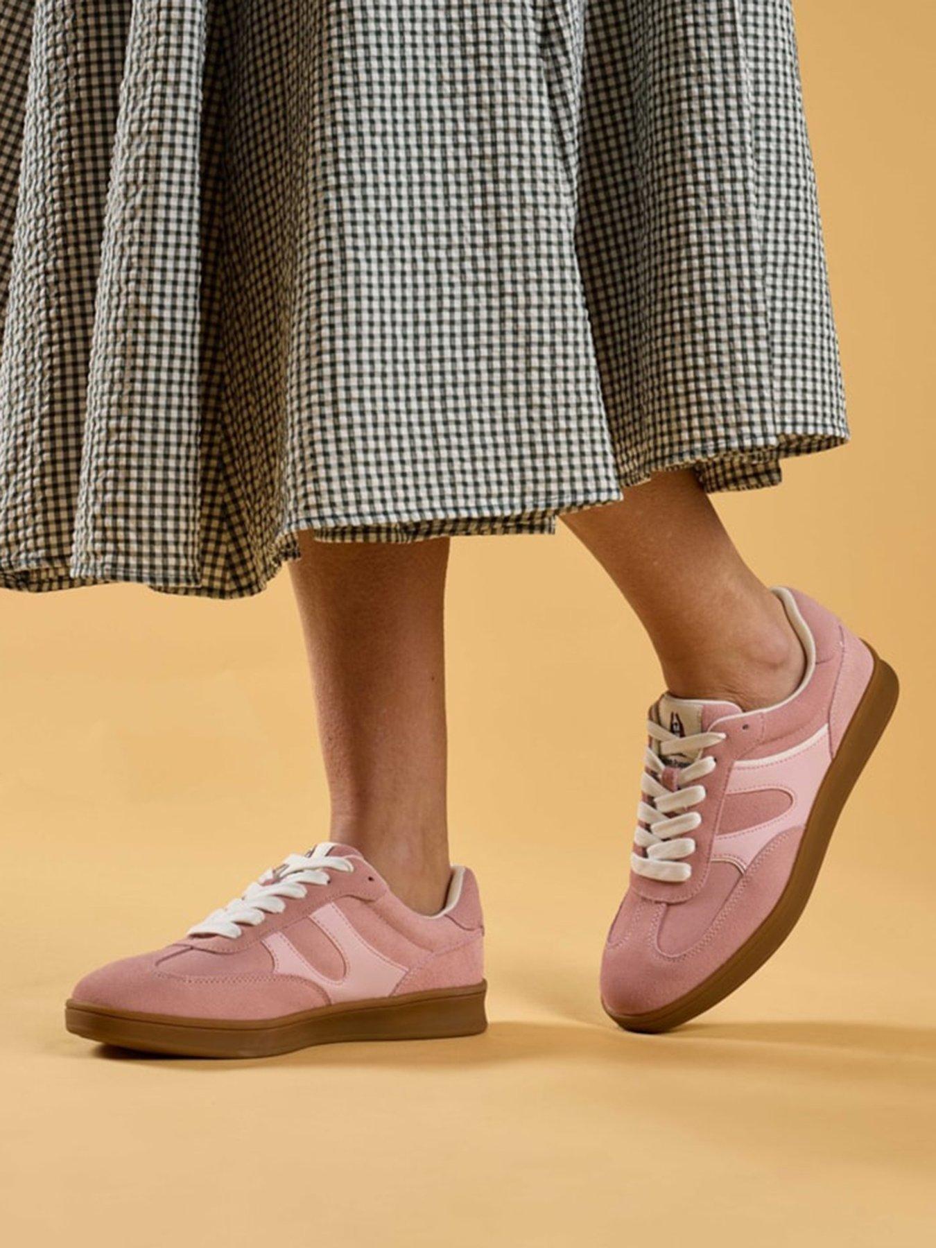 Hush Puppies Maura Sneaker-pink Suede