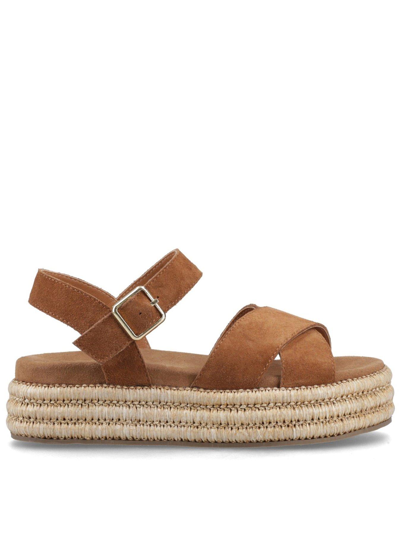 Image 2 of 7 of Hush Puppies Rosa Raffia Sandal-tan