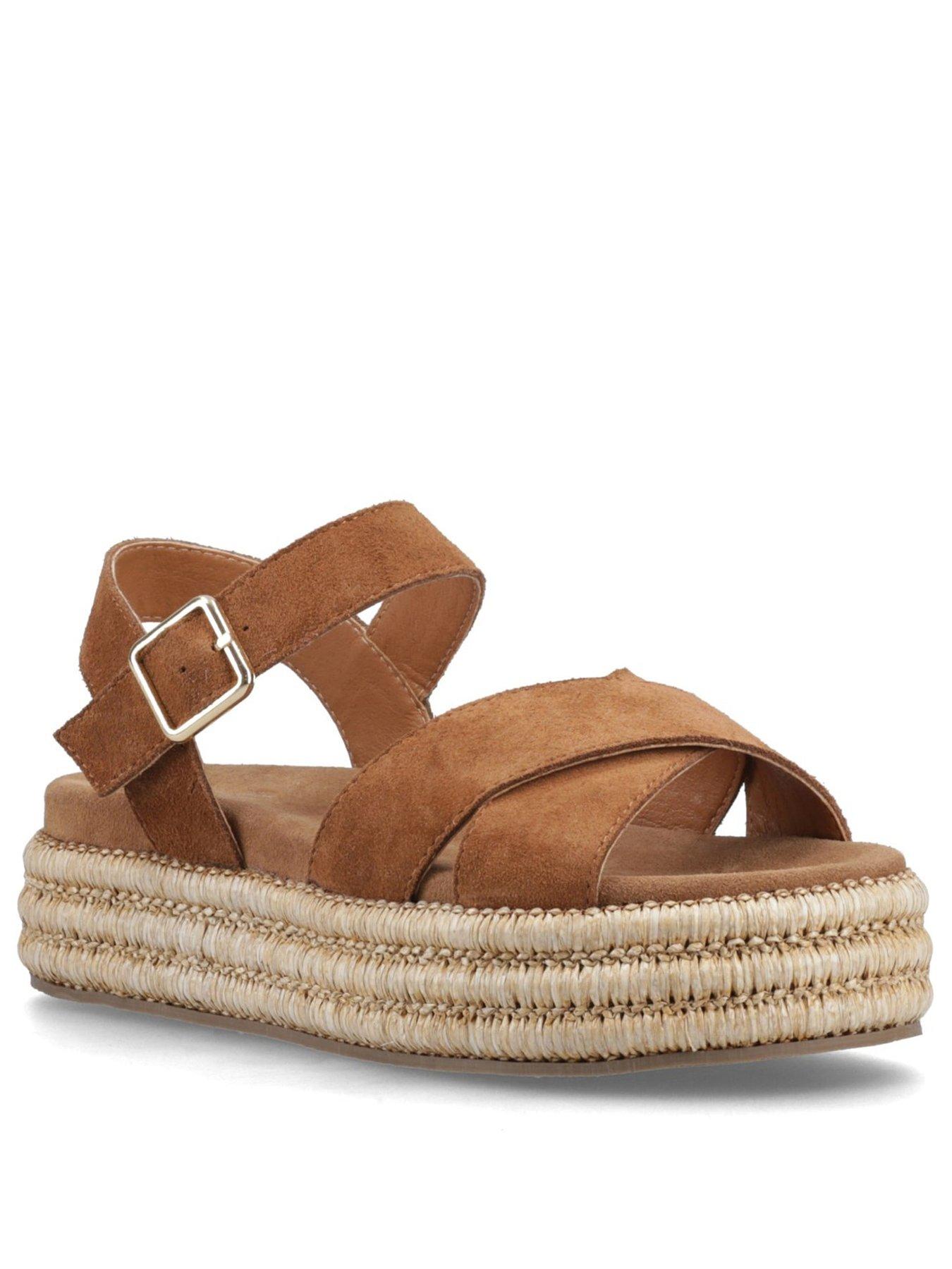 Image 3 of 7 of Hush Puppies Rosa Raffia Sandal-tan