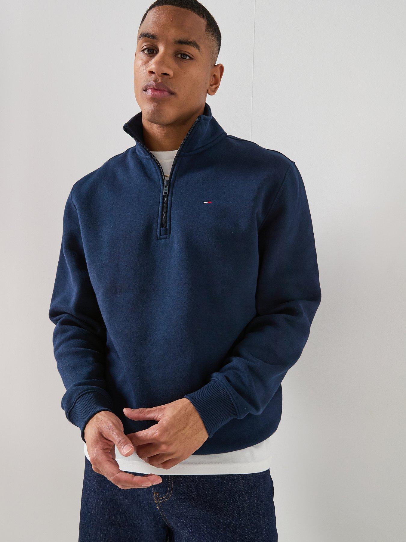 Tommy Jeans 1/4 Zip Sweatshirt - Navy