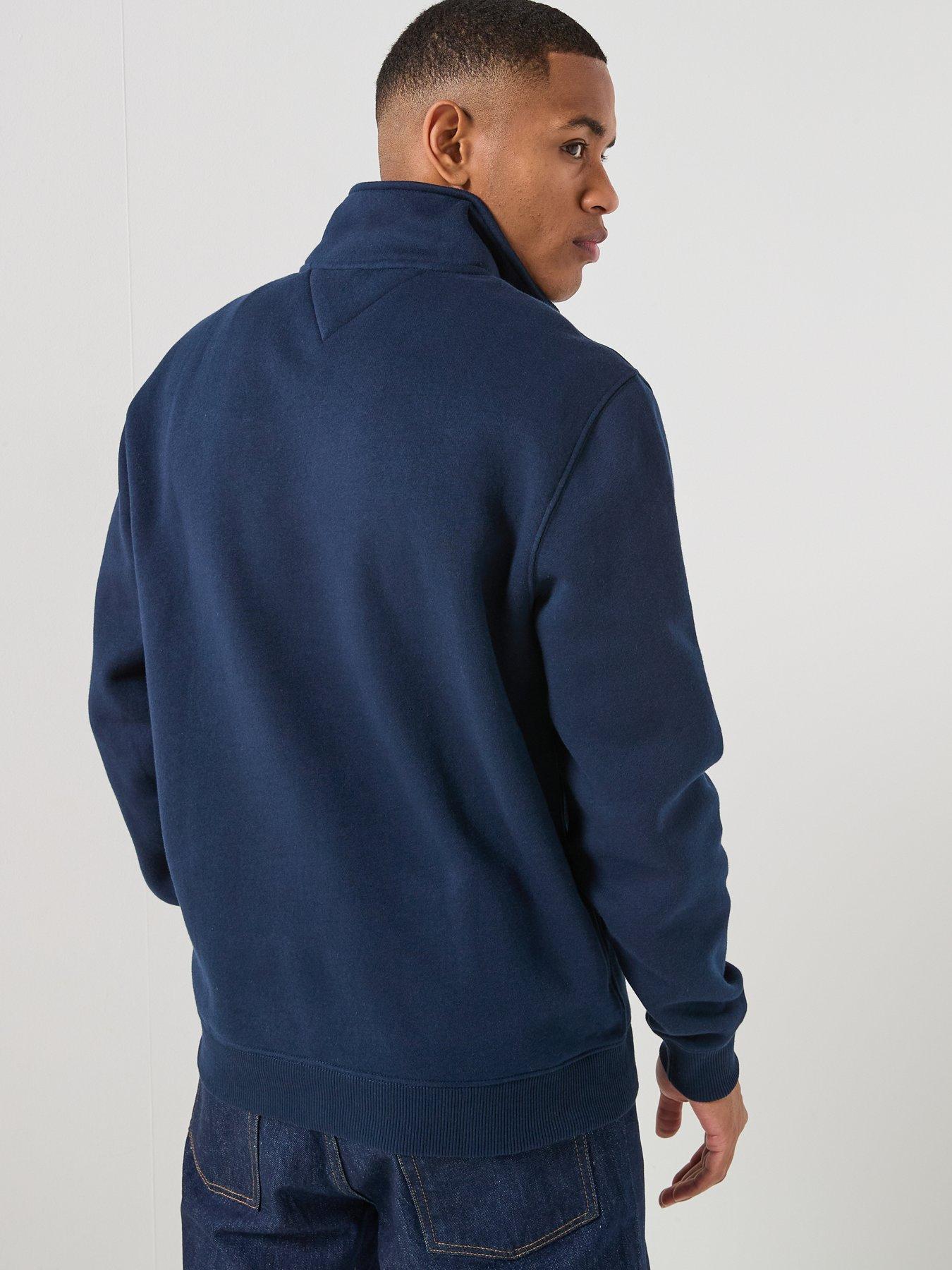  image of tommy-jeans-14-zip-sweatshirt-navy