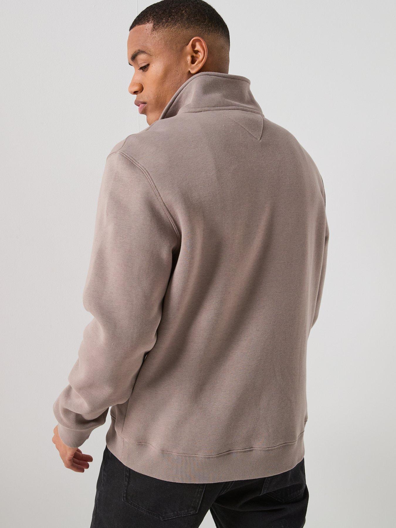 Image 2 of 5 of Tommy Jeans 1/4 Zip Sweatshirt - Brown