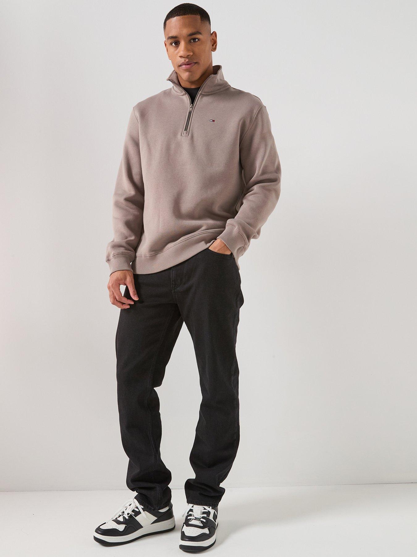 Image 5 of 5 of Tommy Jeans 1/4 Zip Sweatshirt - Brown