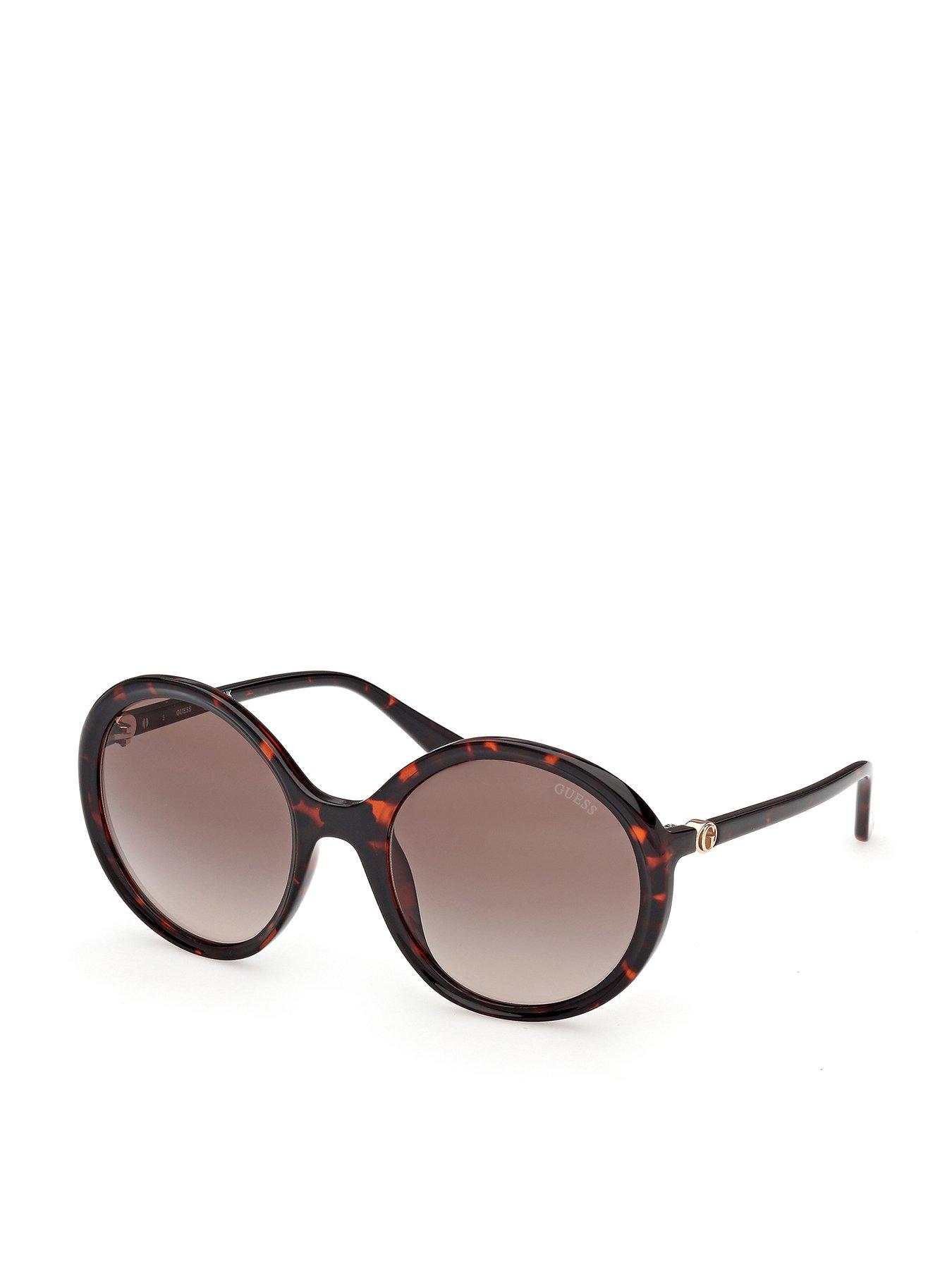 Guess Round Sunglasses - Dark Havana