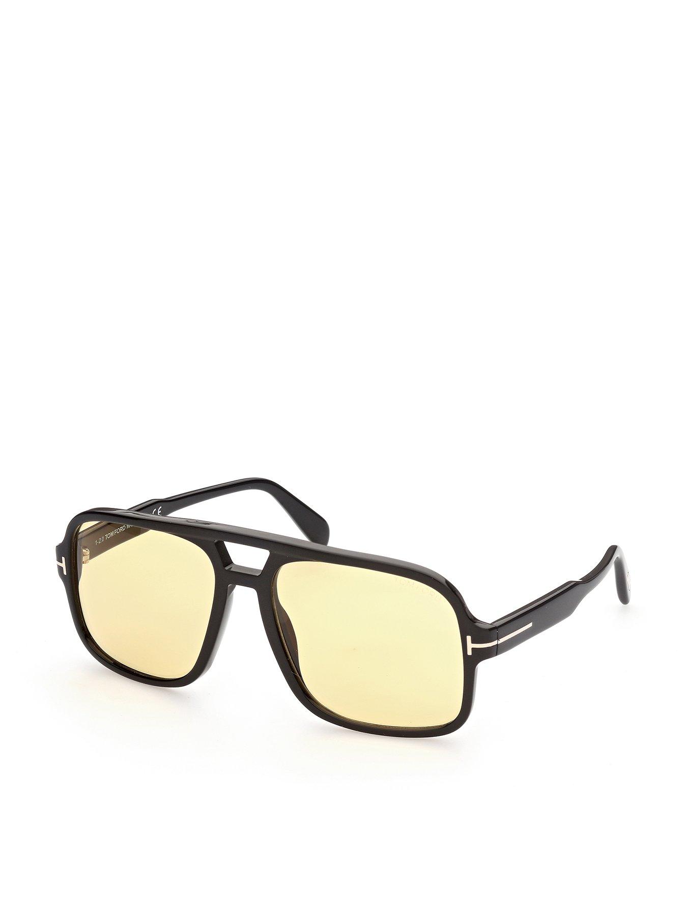 Tom Ford Falconer Navigator Sunglasses - Shiny Black