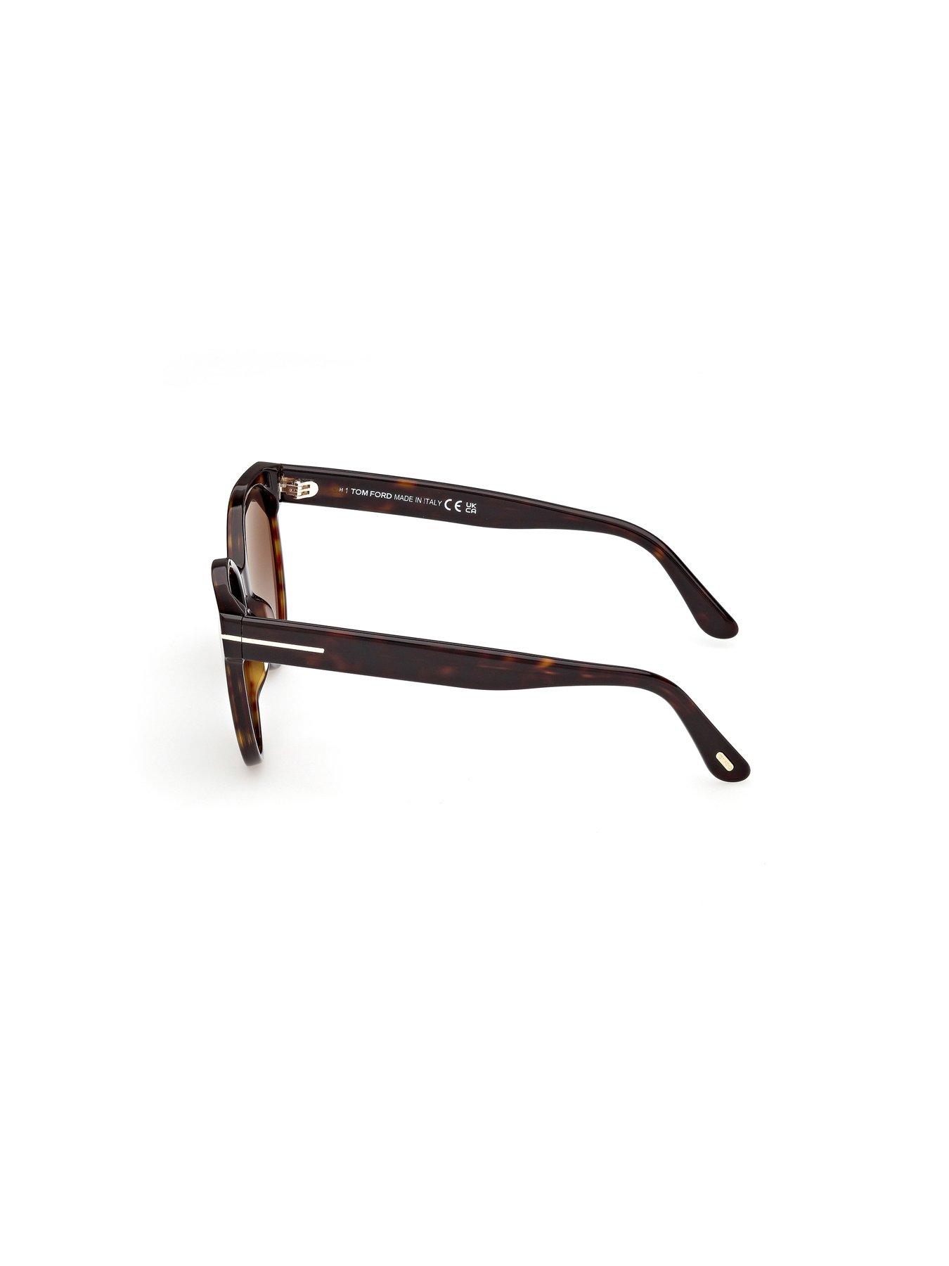 Image 3 of 7 of Tom Ford Tallulah Round Sunglasses - Dark Havana