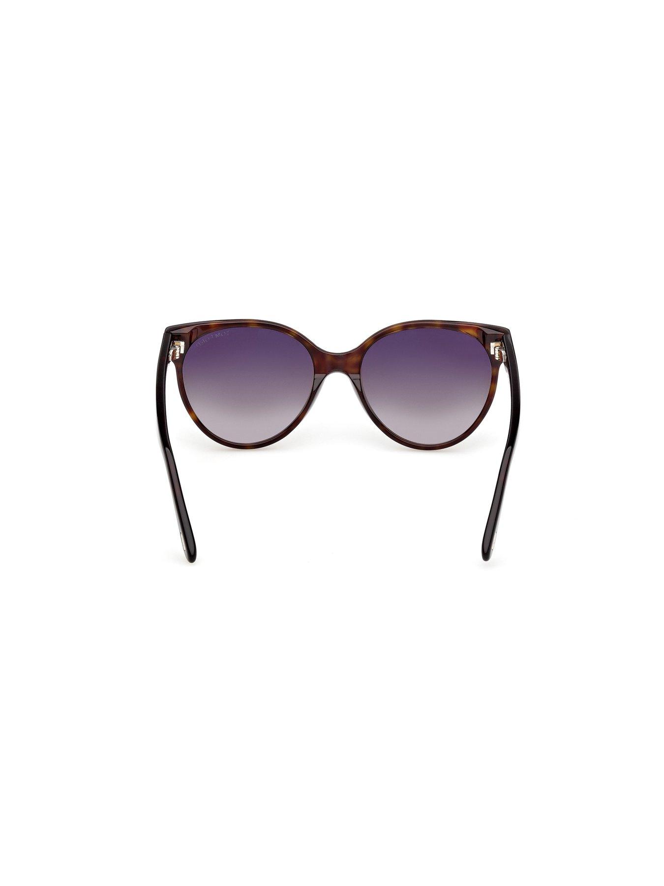 Image 5 of 7 of Tom Ford Tallulah Round Sunglasses - Dark Havana