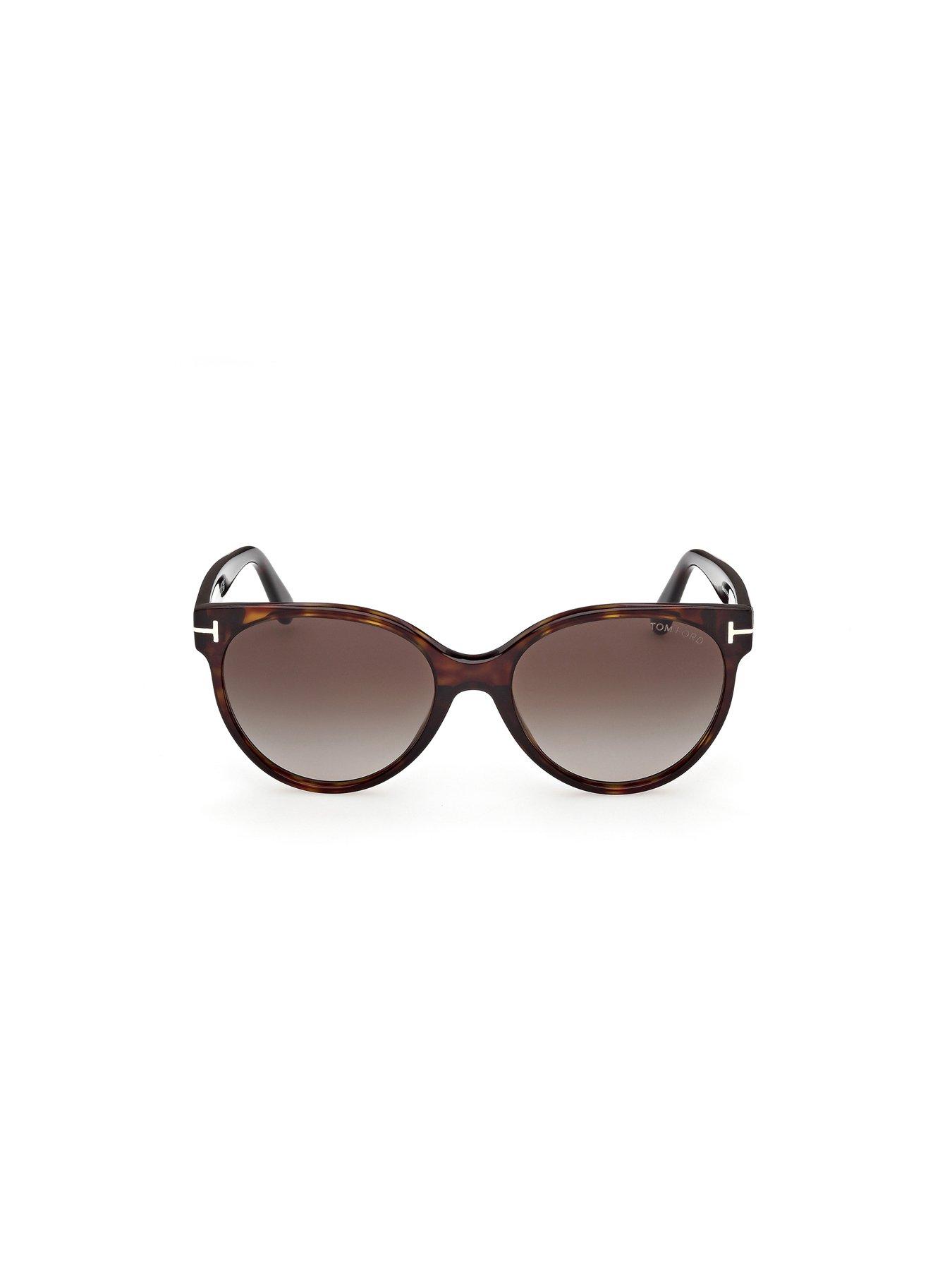 Image 6 of 7 of Tom Ford Tallulah Round Sunglasses - Dark Havana
