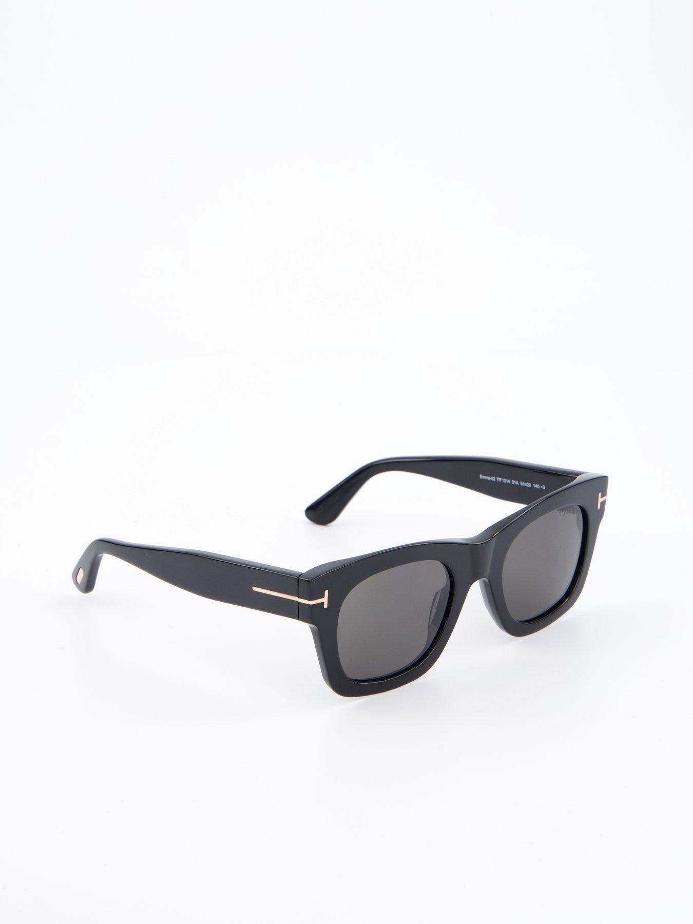Image 3 of 7 of Tom Ford Polarised Snowden Square Sunglasses - Black
