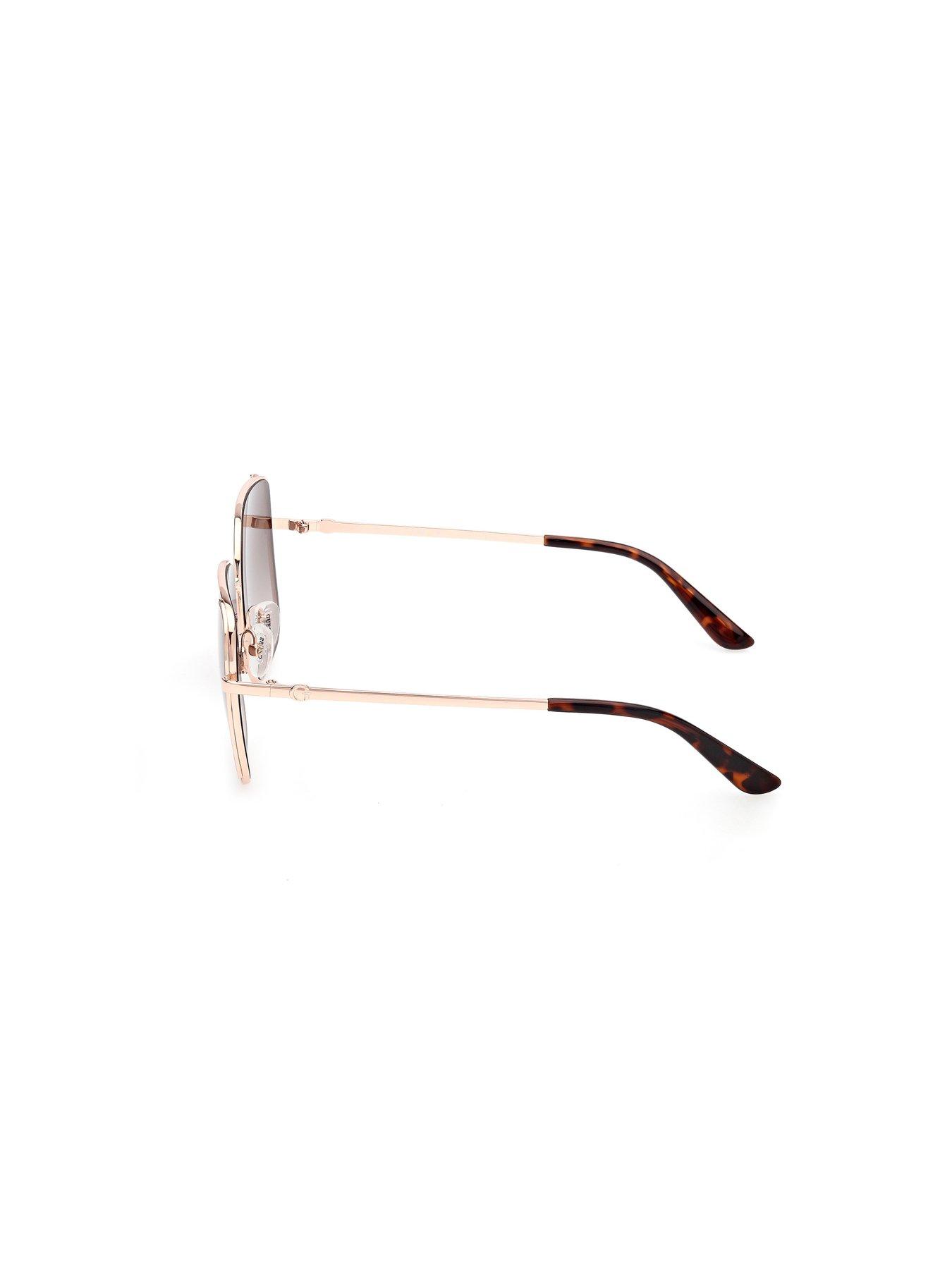 Image 2 of 7 of Guess Square Sunglasses - Shiny Rose Gold - Pink
