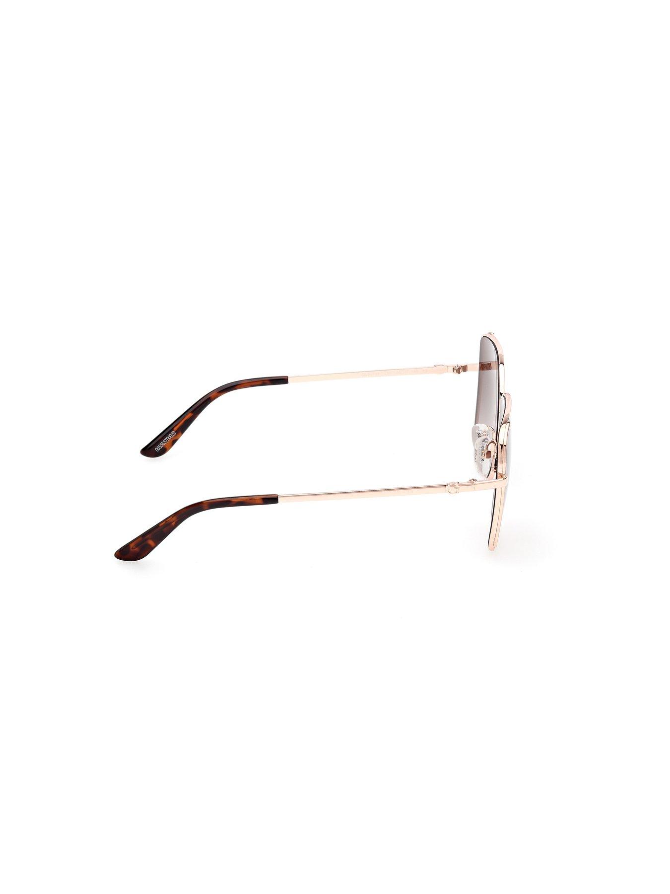 Image 5 of 7 of Guess Square Sunglasses - Shiny Rose Gold - Pink