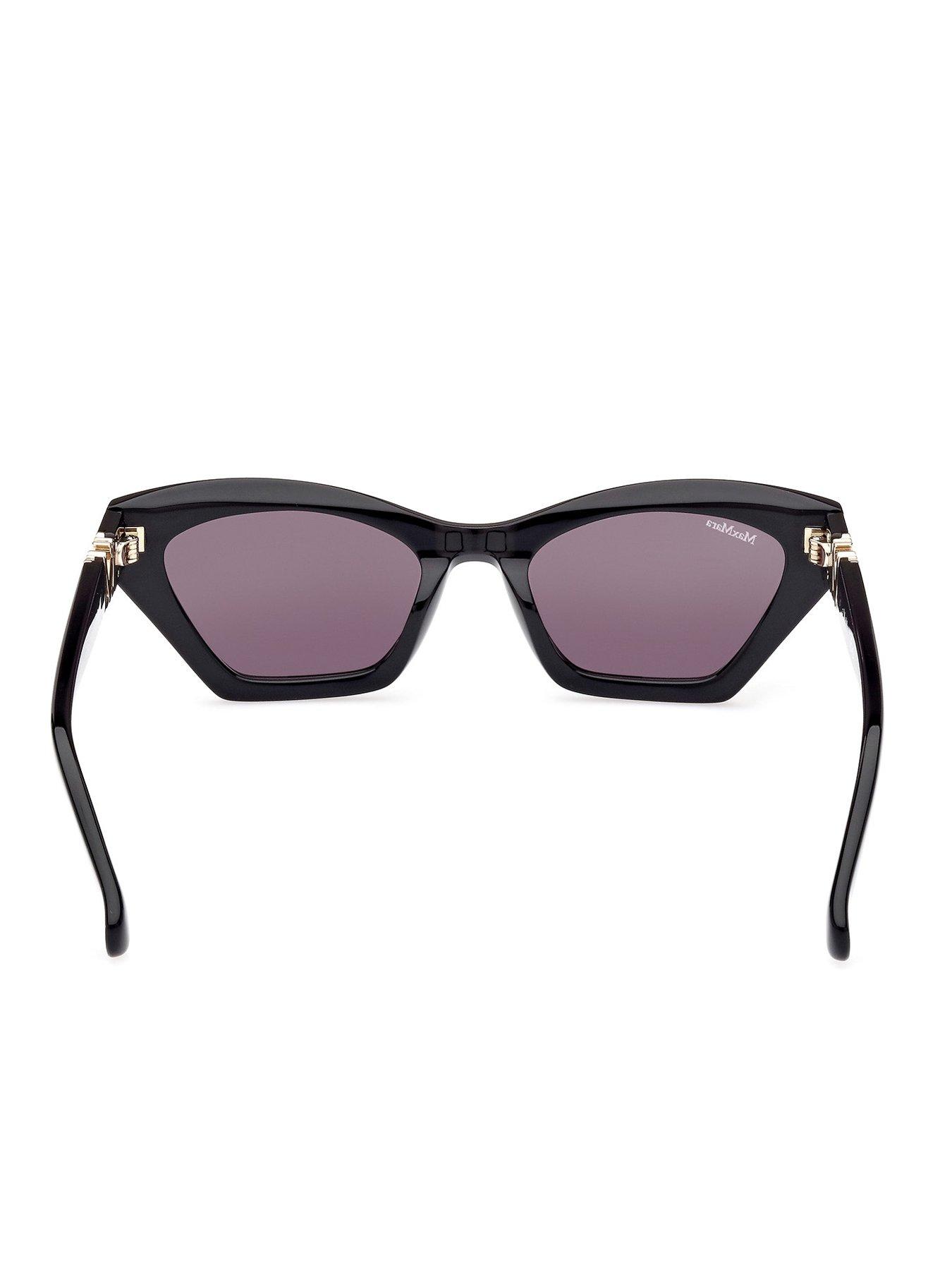 Image 4 of 6 of Max Mara Emme 13 Cat Eye Sunglasses - Black