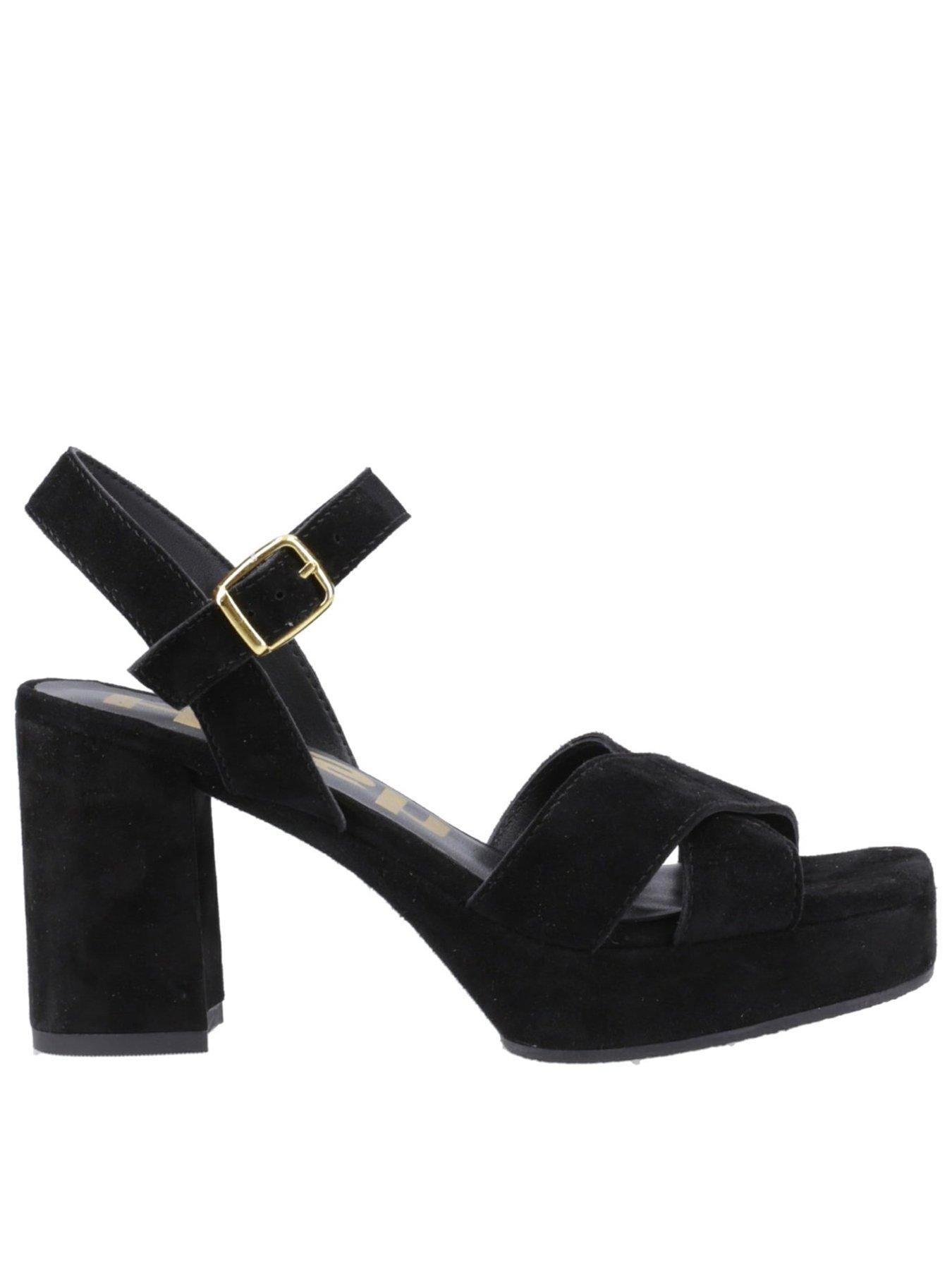 Hush Puppies Ophelia Heel-black Suede
