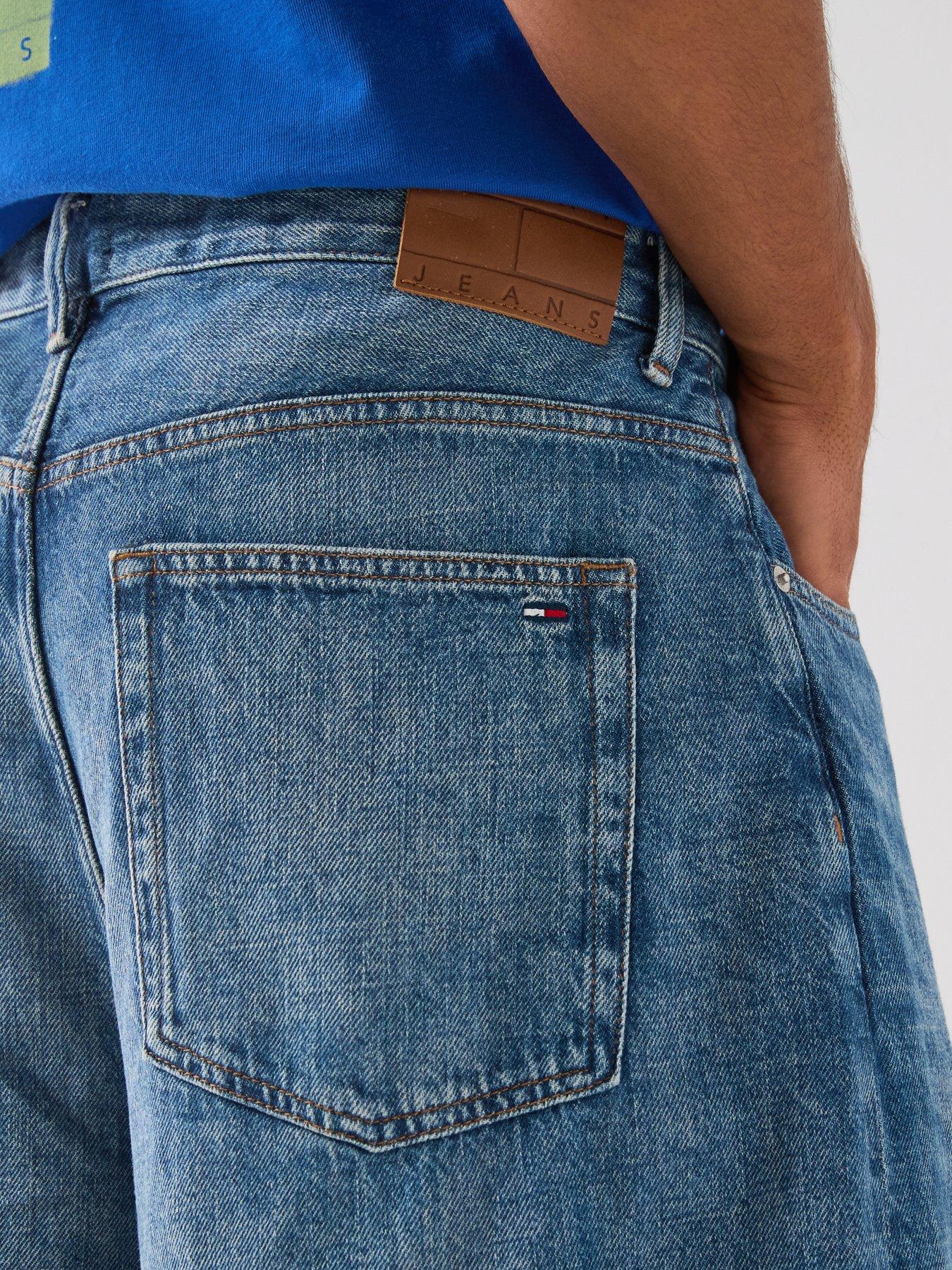 Image 4 of 6 of Tommy Jeans Theo Baggy Shorts - Blue