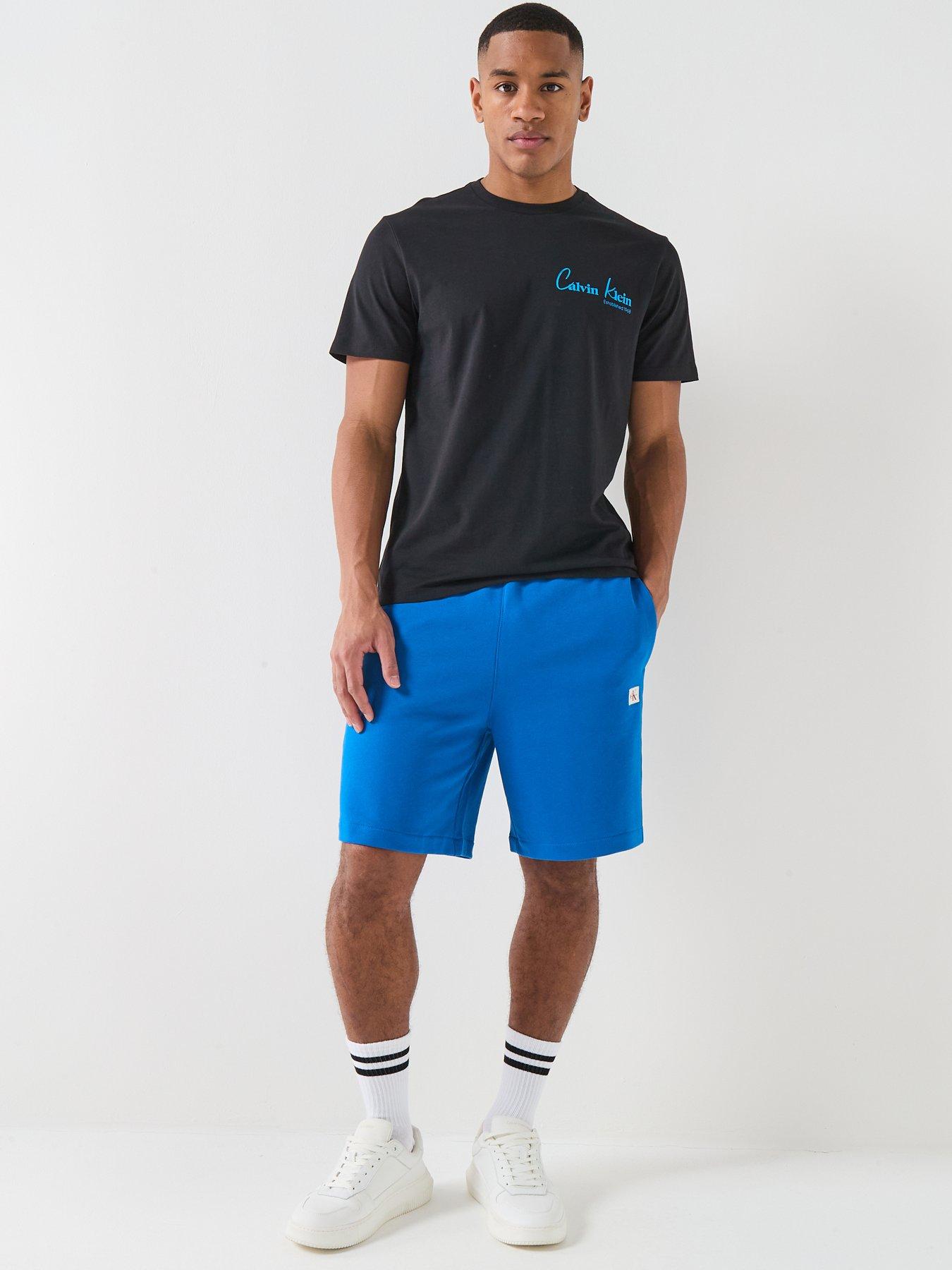  image of calvin-klein-jeans-back-graphic-script-t-shirt-black