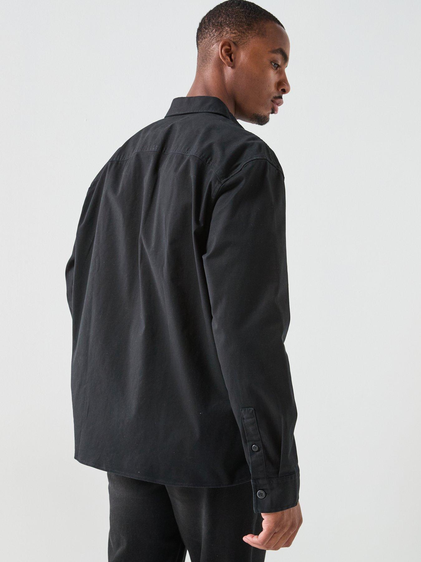 Image 2 of 6 of Calvin Klein Jeans Utility Relaxed Overshirt - Black