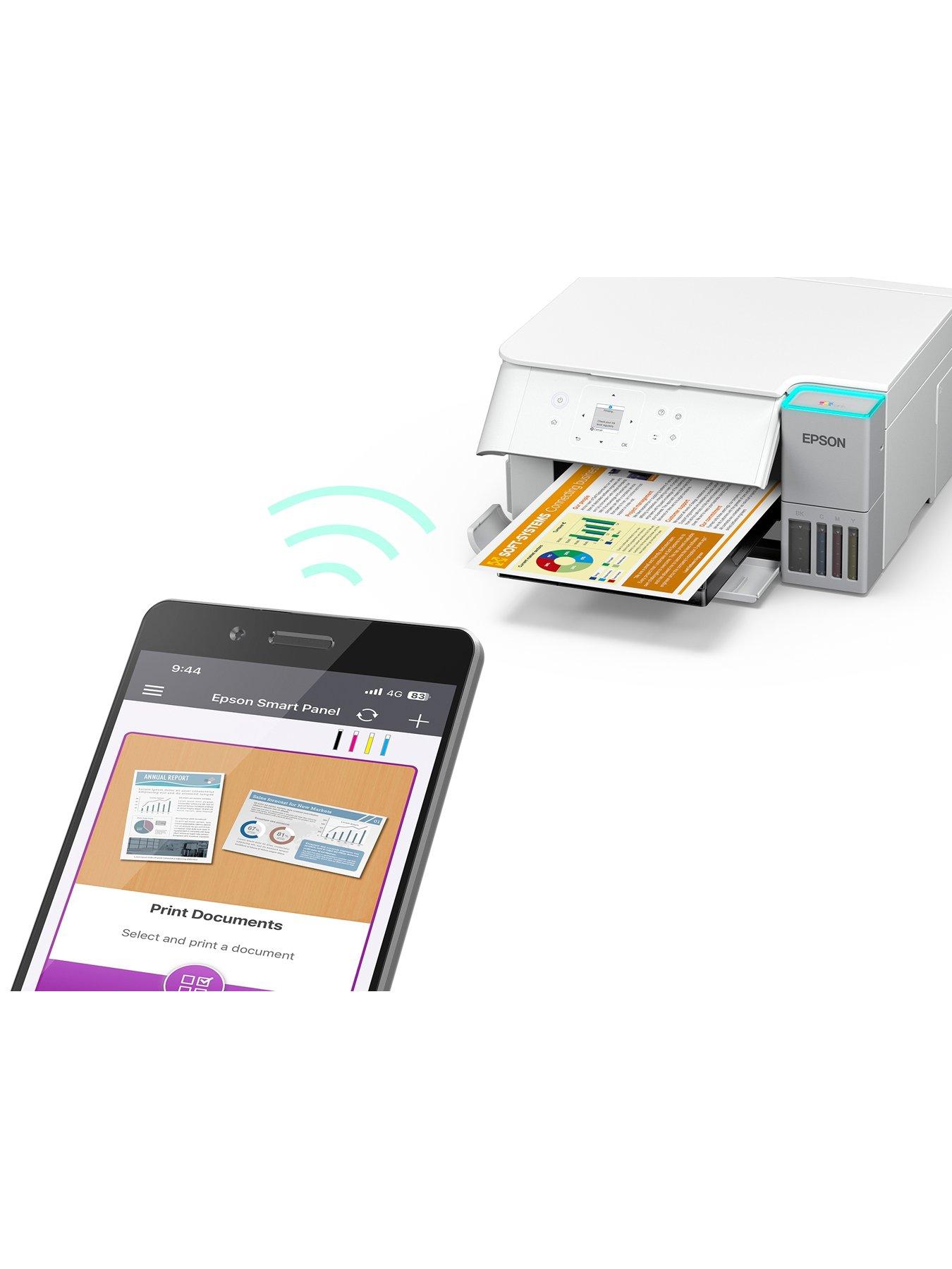 Image 6 of 7 of Epson EcoTank ET-2956 White A4 Multifunction Wi-Fi Ink Tank Printer, With Up To 3 Years Of Ink Included