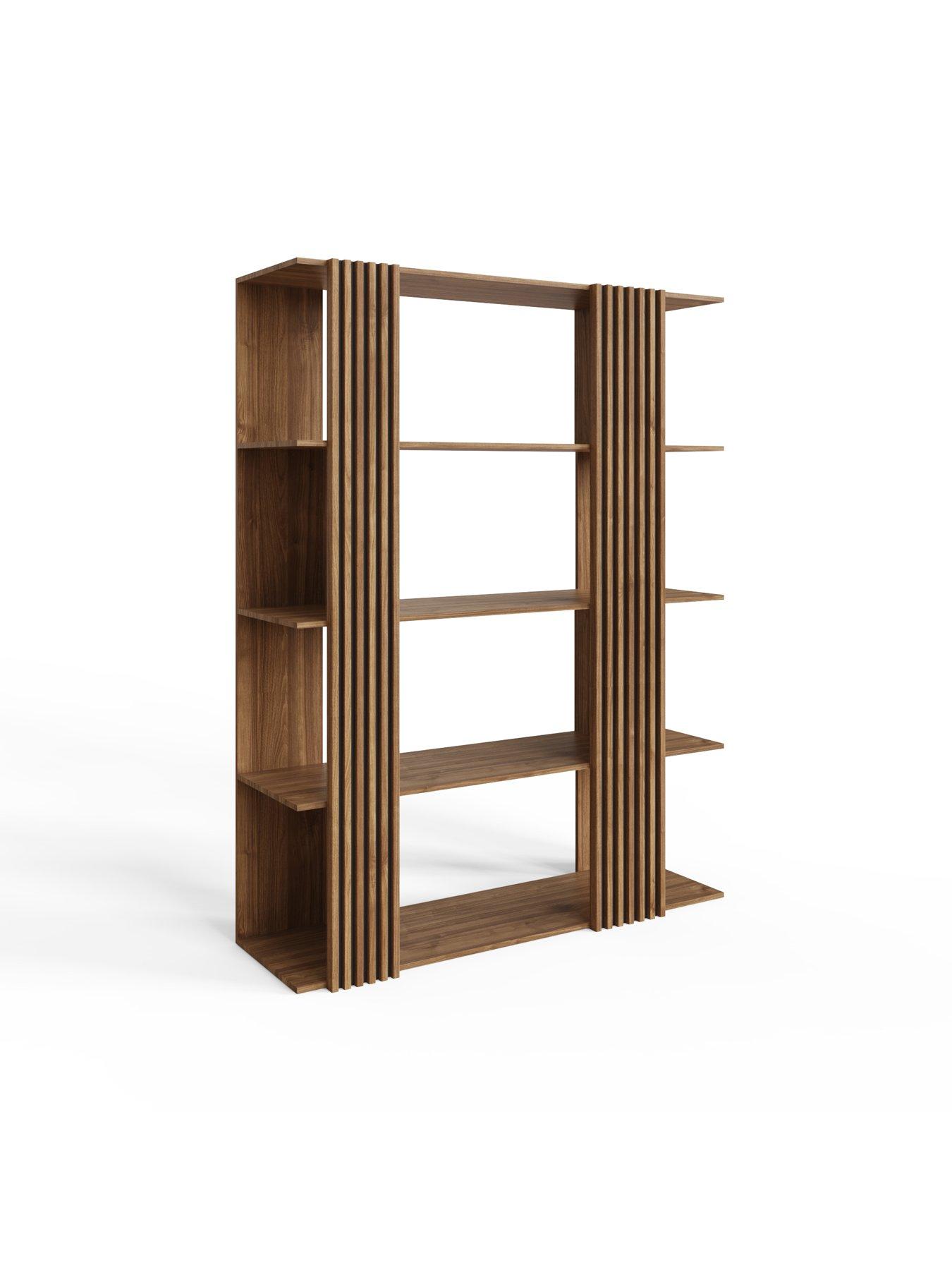 Image 3 of 7 of GFW Rowen Bookshelf Display Unit - Oak/Black -&nbsp;FSC&reg; Certified