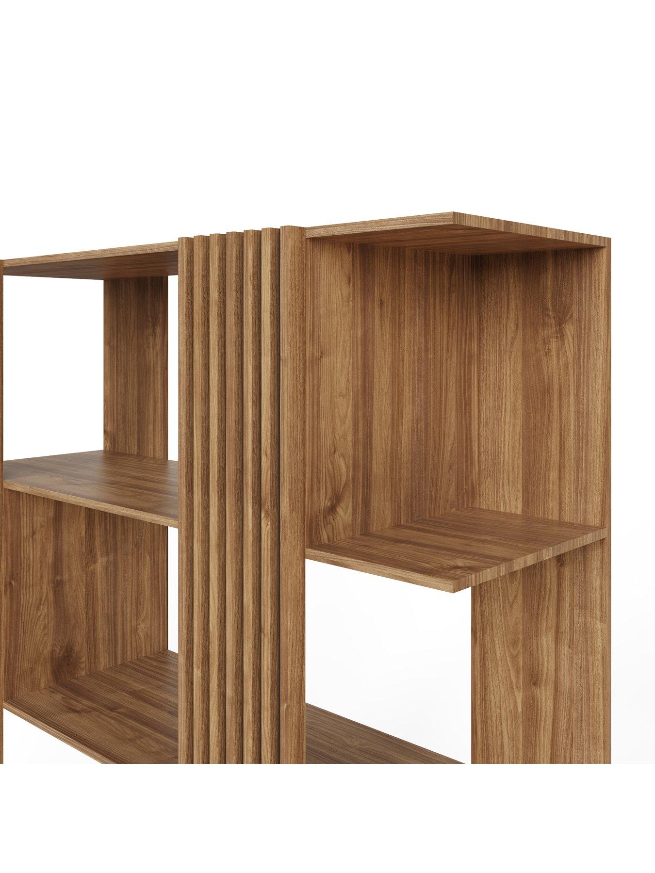 Image 6 of 7 of GFW Rowen Bookshelf Display Unit - Oak/Black -&nbsp;FSC&reg; Certified