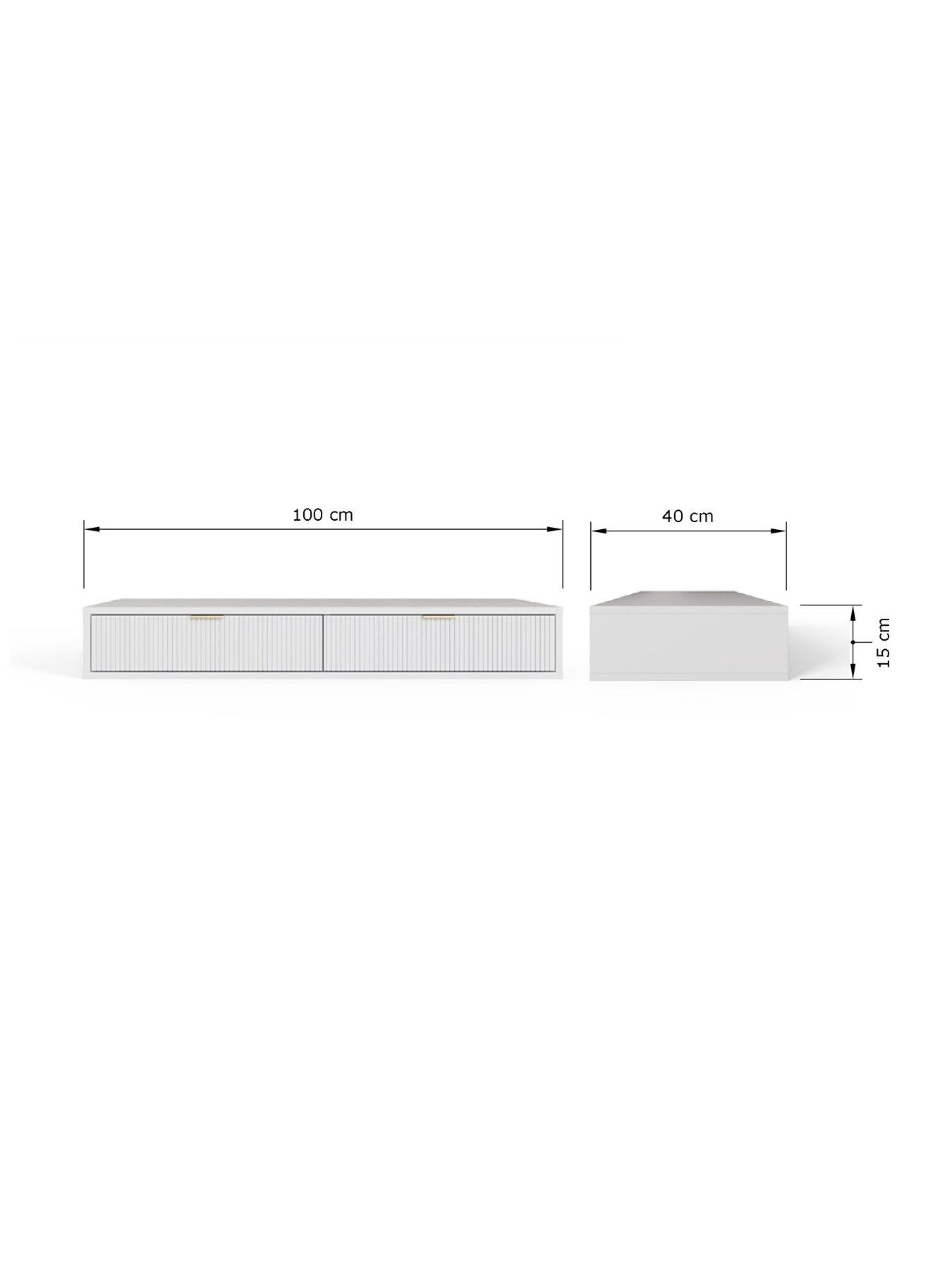 Image 7 of 7 of GFW Sienna Floating Dressing Table