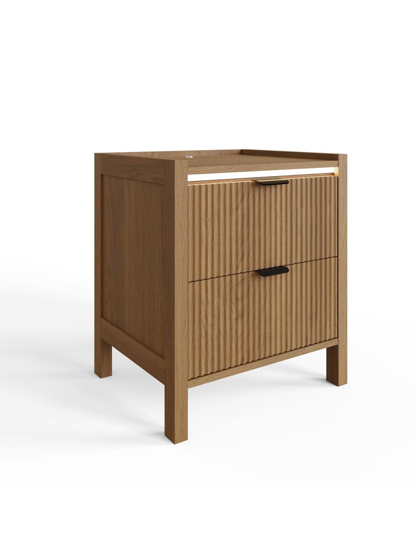  image of gfw-zion-2-drawer-led-bedside-chest