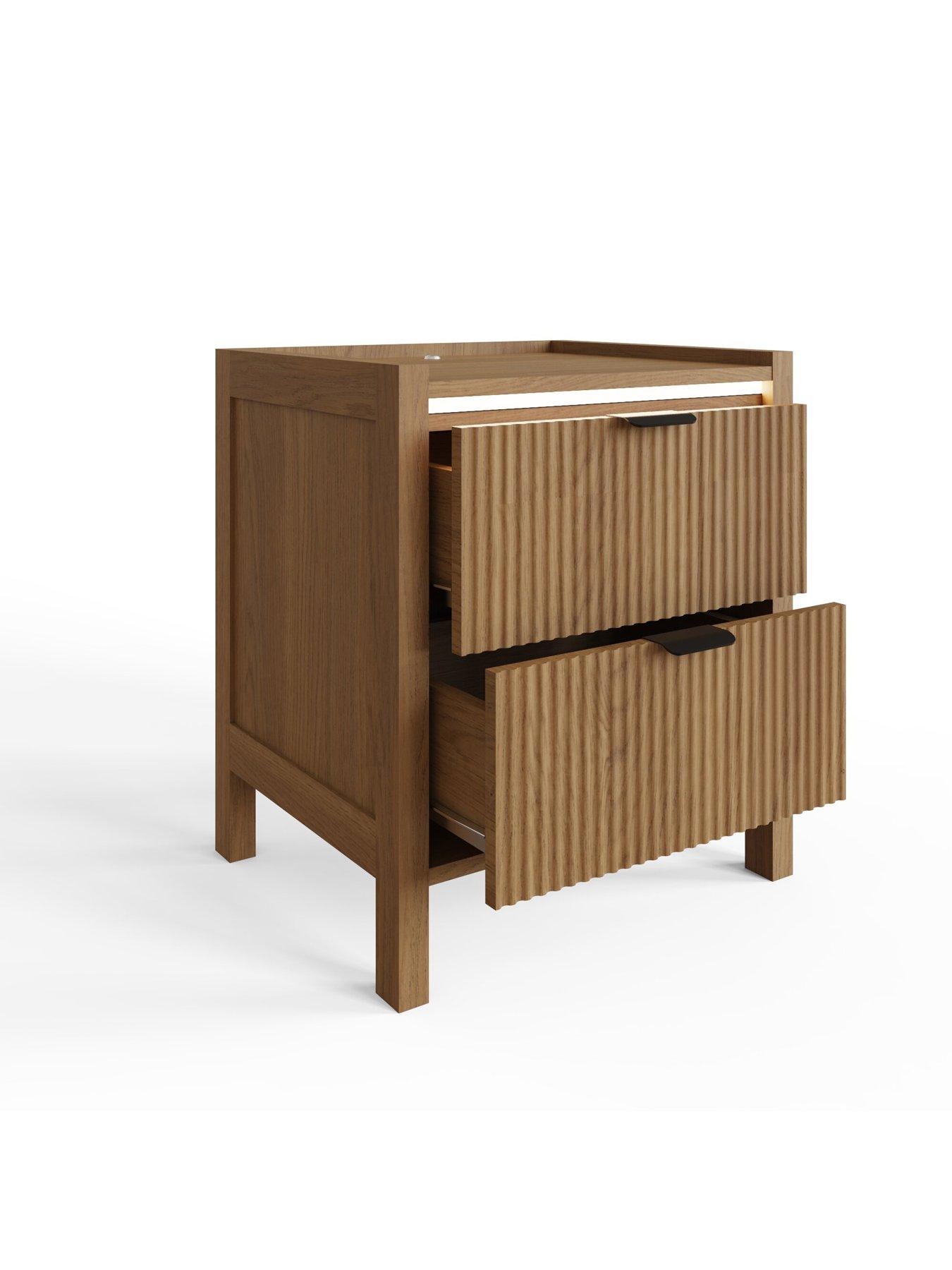  image of gfw-zion-2-drawer-led-bedside-chest