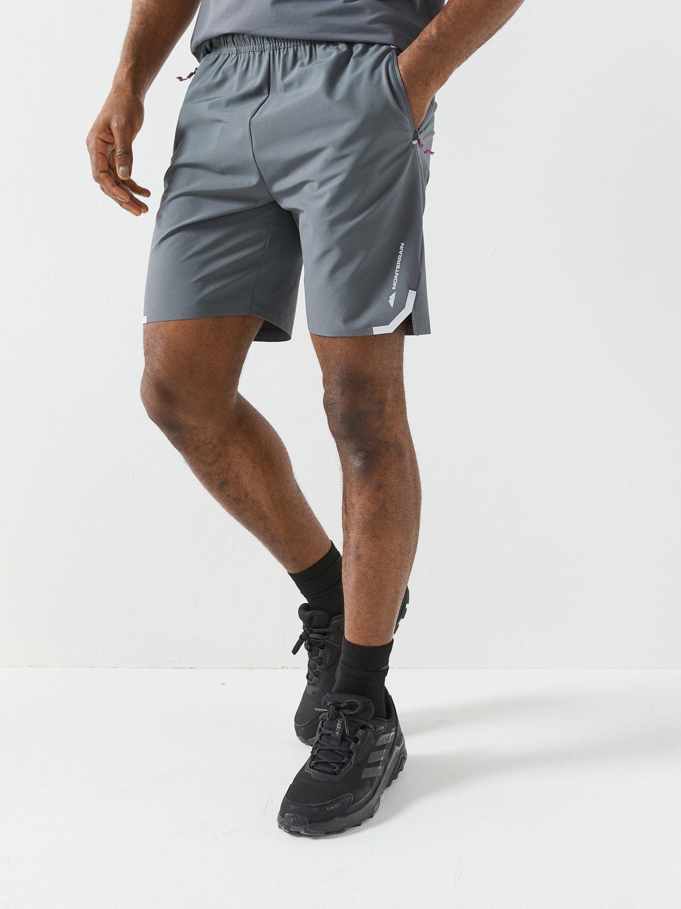  image of monterrain-mens-defence-woven-shorts-grey