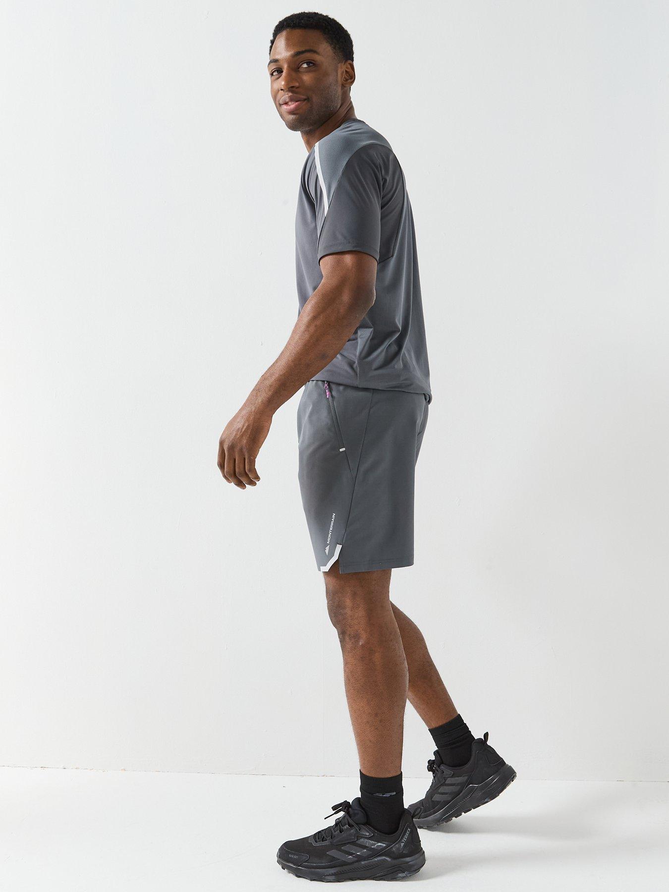  image of monterrain-mens-defence-woven-shorts-grey