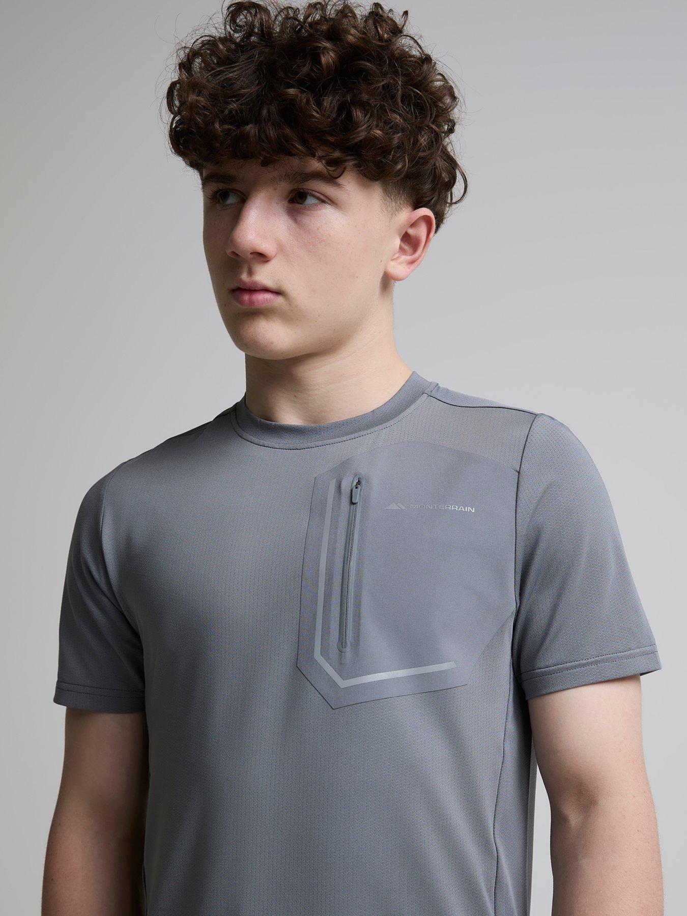  image of monterrain-kids-ramble-t-shrit-grey