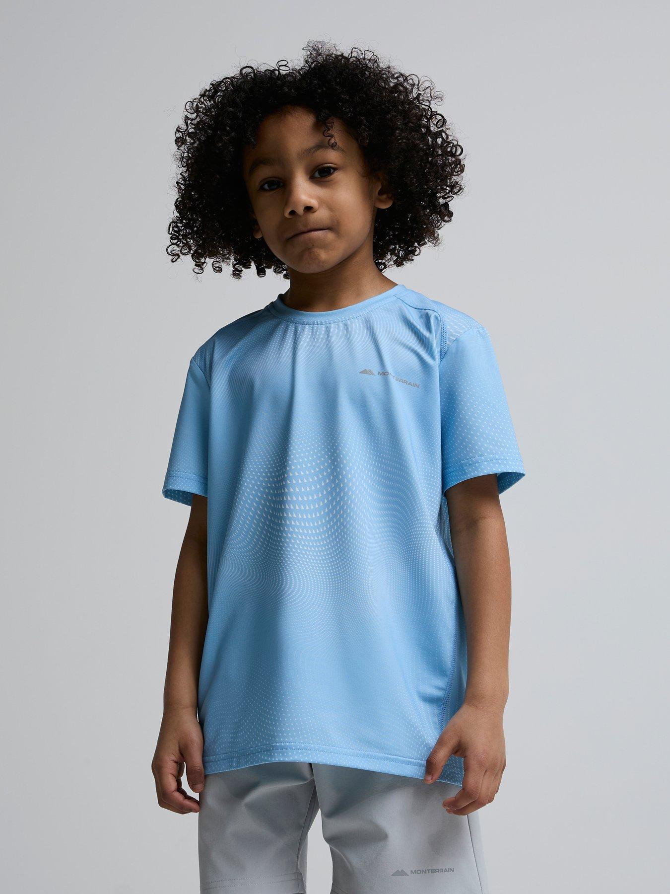 Monterrain Kids Fortitude T-Shirt  &  Short Set - Blue