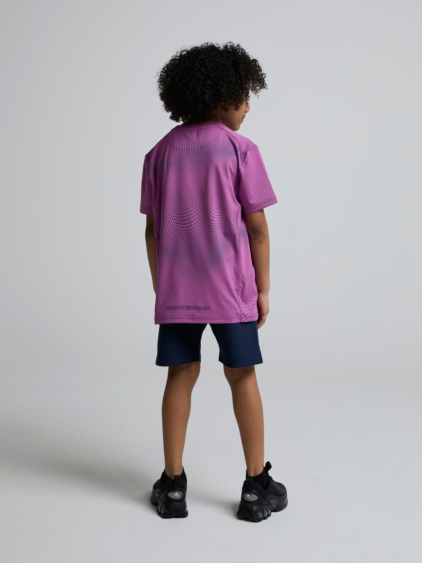 Image 2 of 3 of Monterrain Kids Fortitude T-shirt &amp; Short Set - Pink