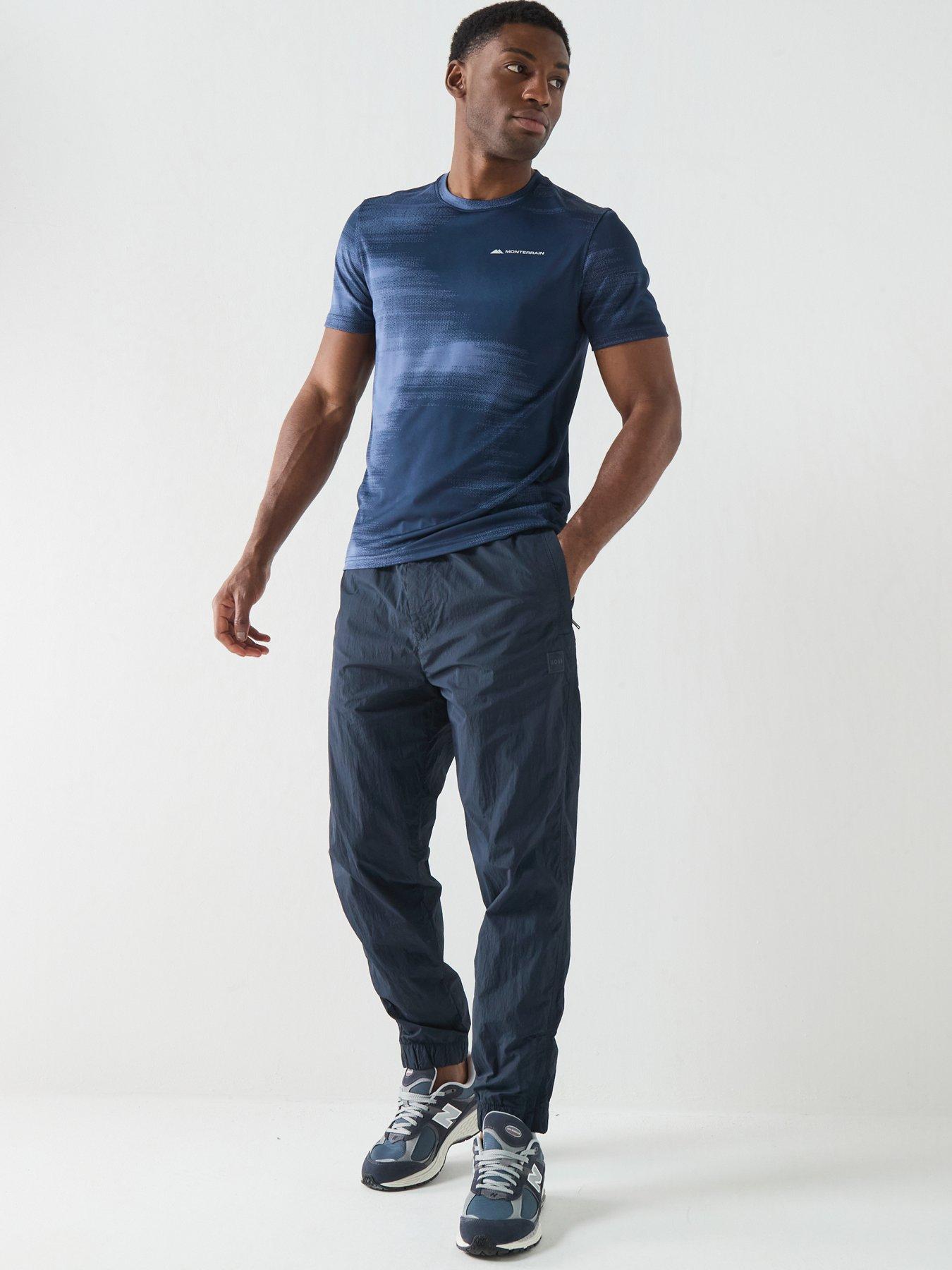 Image 3 of 4 of Monterrain Mens Stability Jacquard T-Shirt - Blue