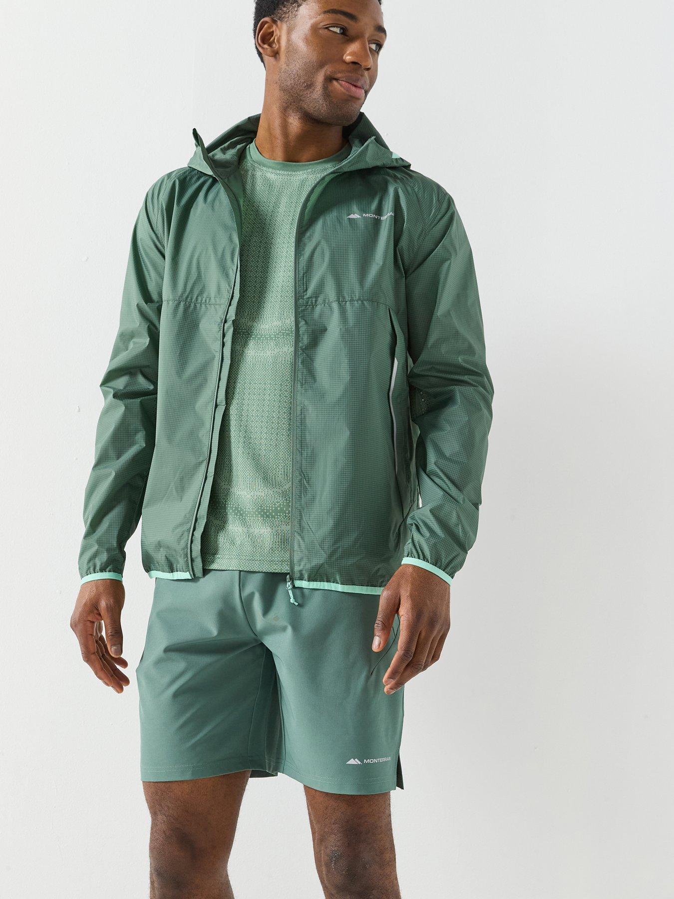 Monterrain Mens Vapor Windbreaker - Green