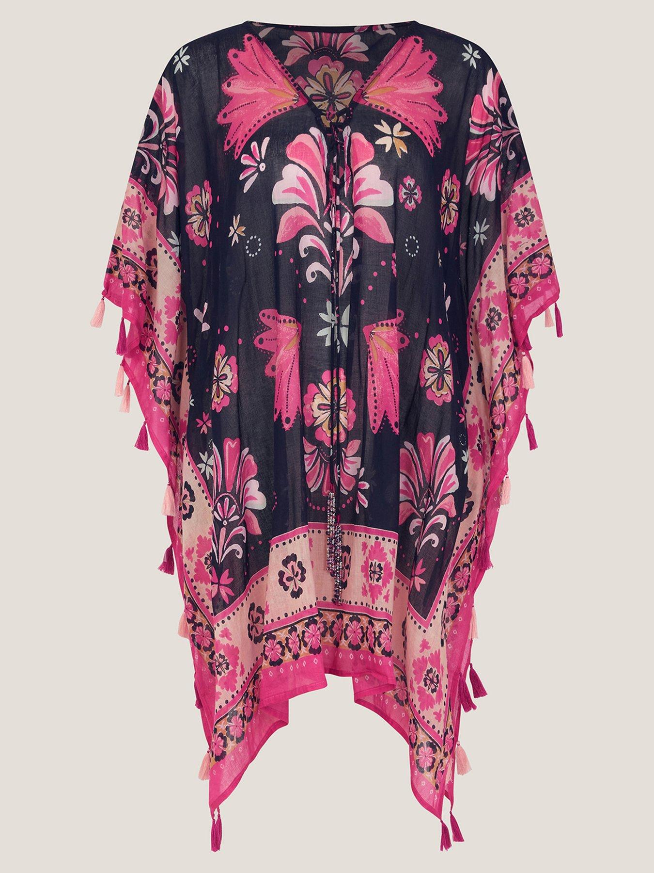 Image 5 of 5 of Monsoon Abbie Floral Cover Up - Blue