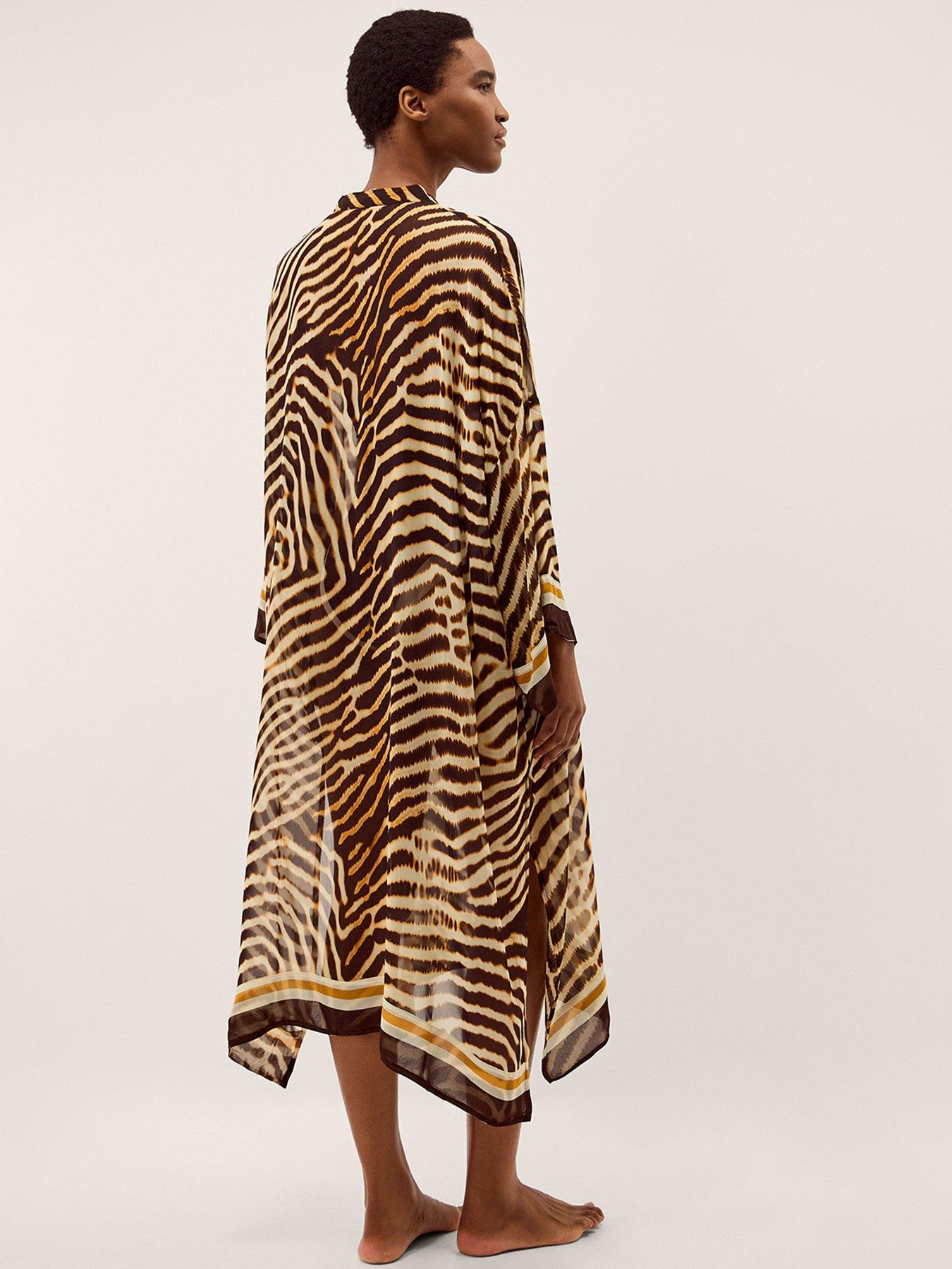  image of monsoon-clarissa-animal-kaftan