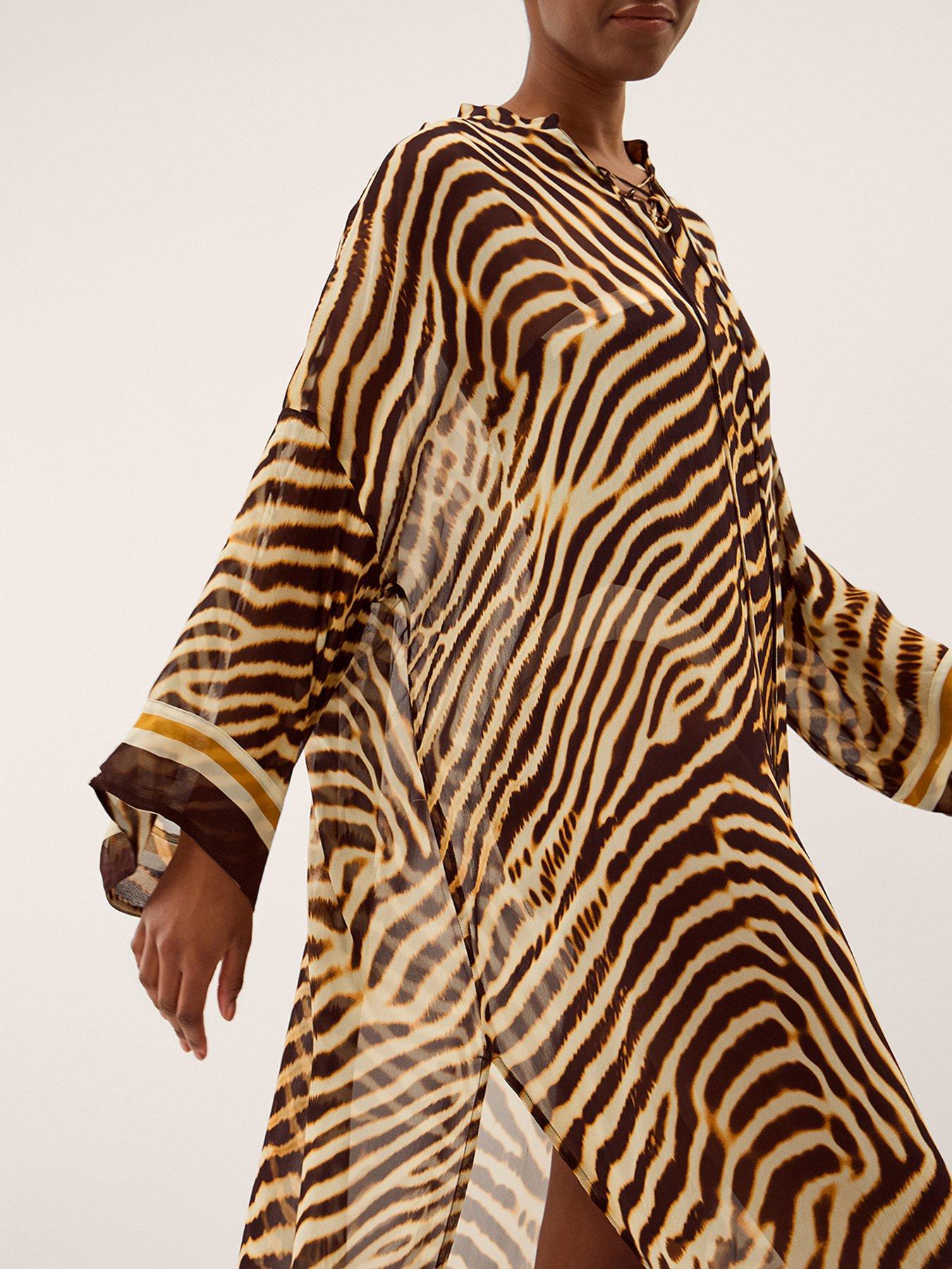  image of monsoon-clarissa-animal-kaftan