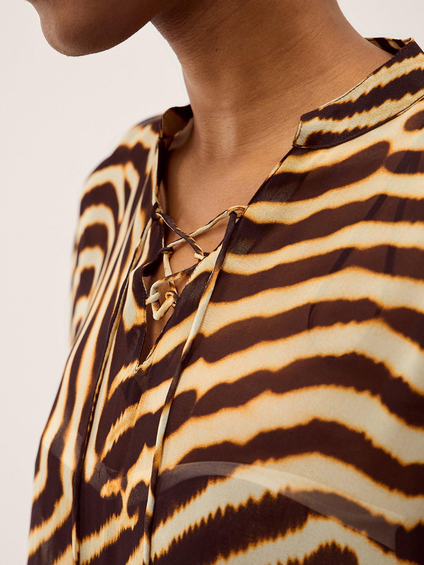  image of monsoon-clarissa-animal-kaftan