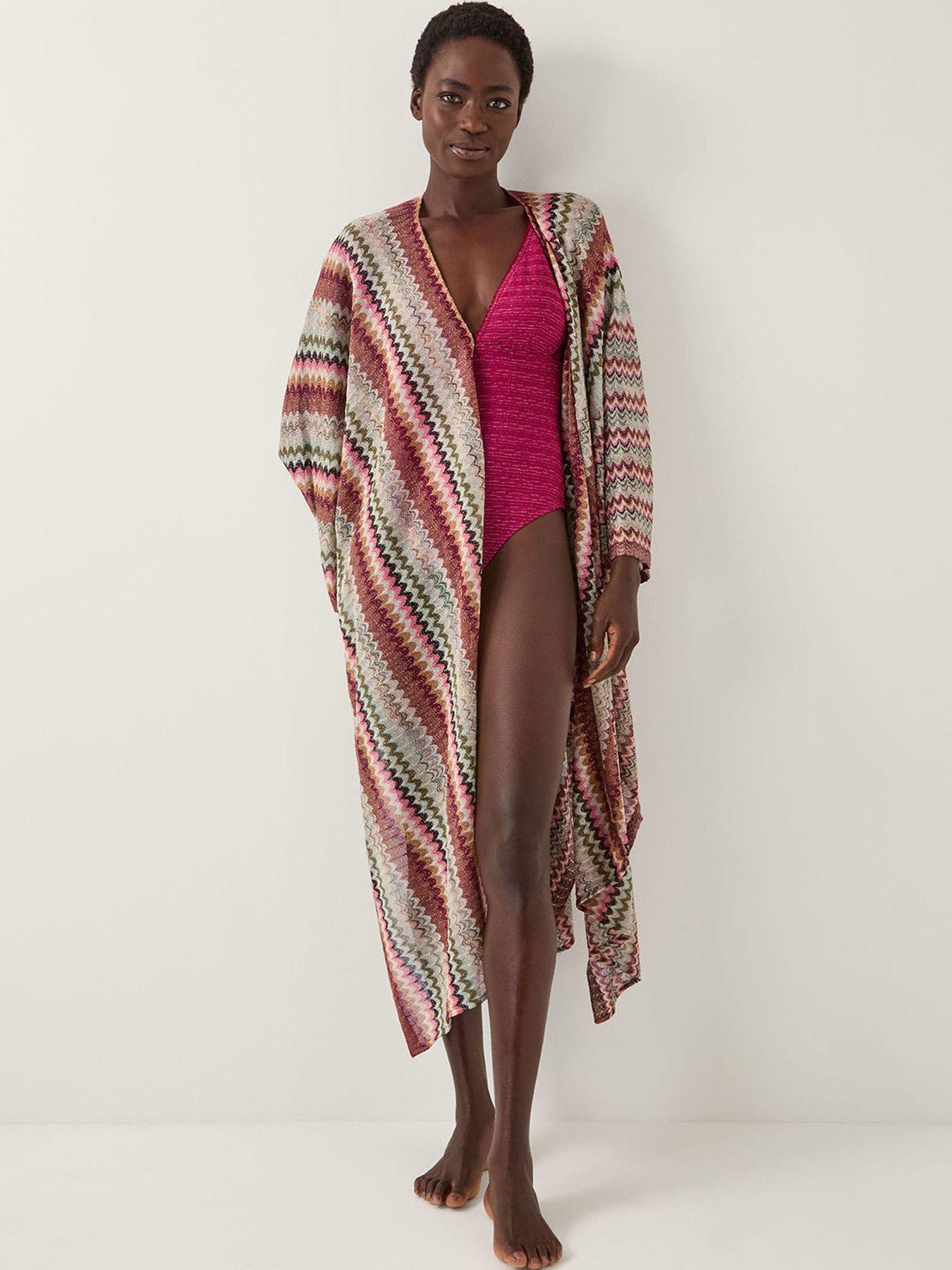 Image 1 of 5 of Monsoon Ava Zig Zag Cover Up - Multi