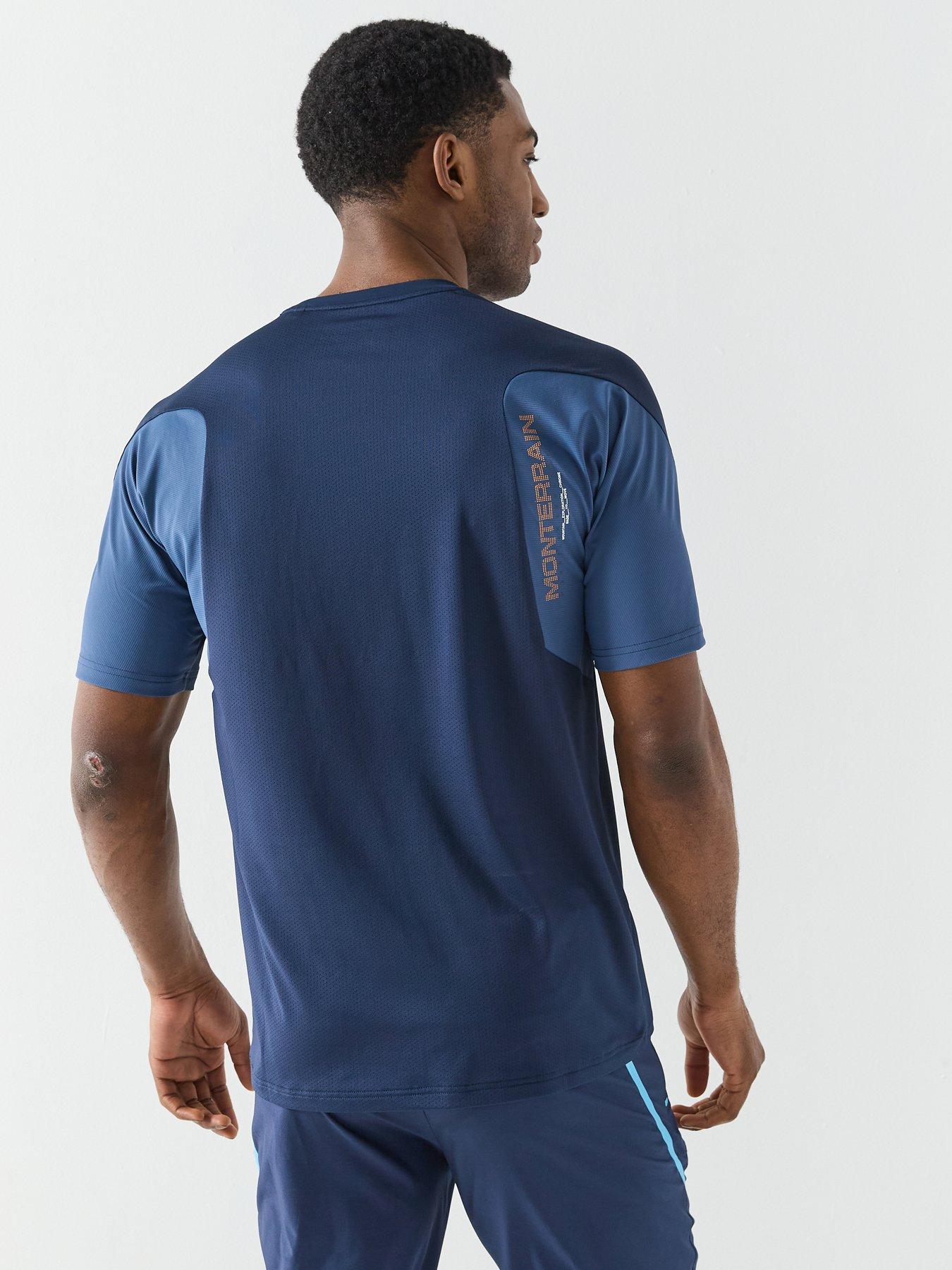  image of monterrain-mens-defence-t-shirt-blue