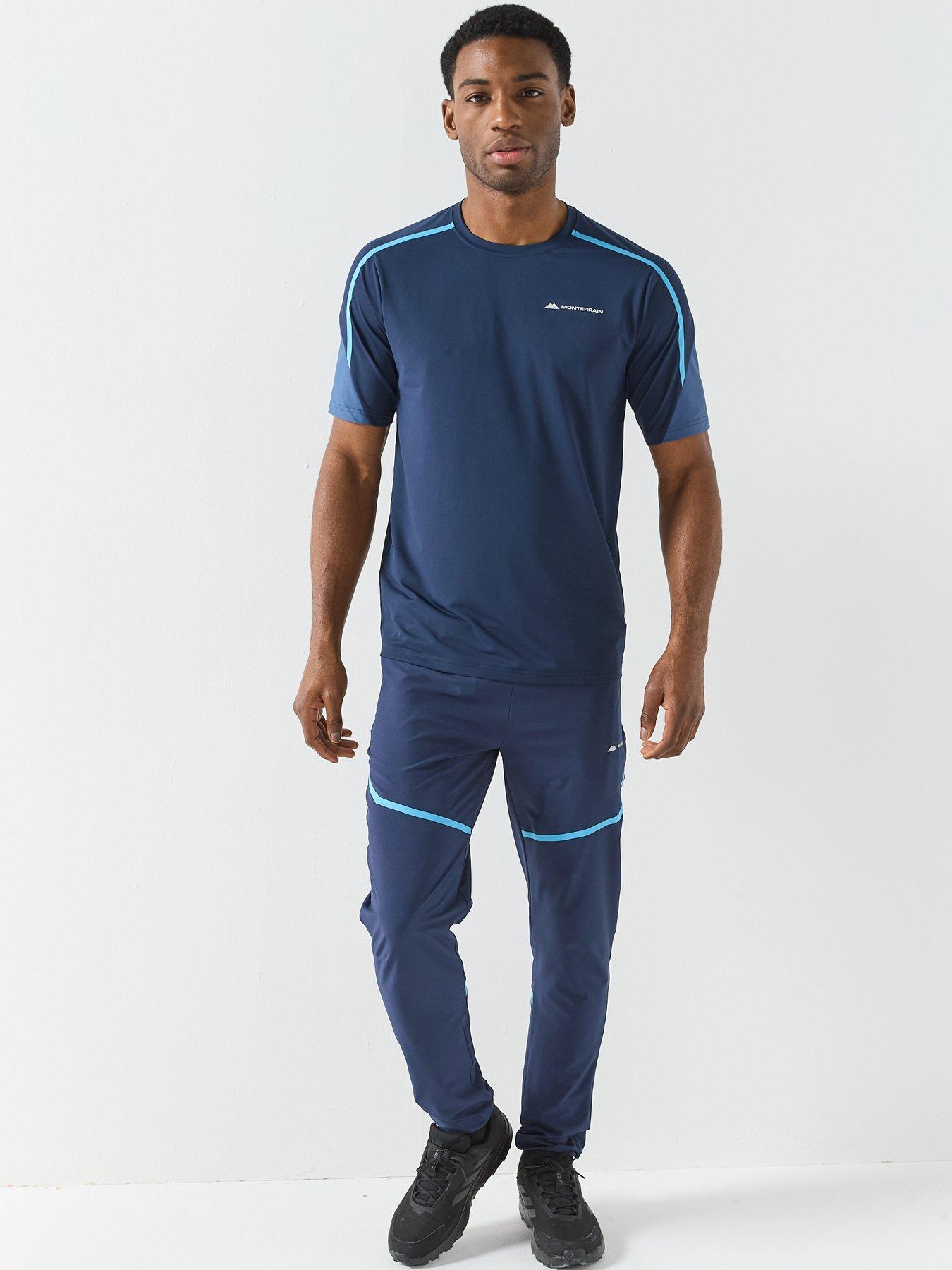  image of monterrain-mens-defence-t-shirt-blue