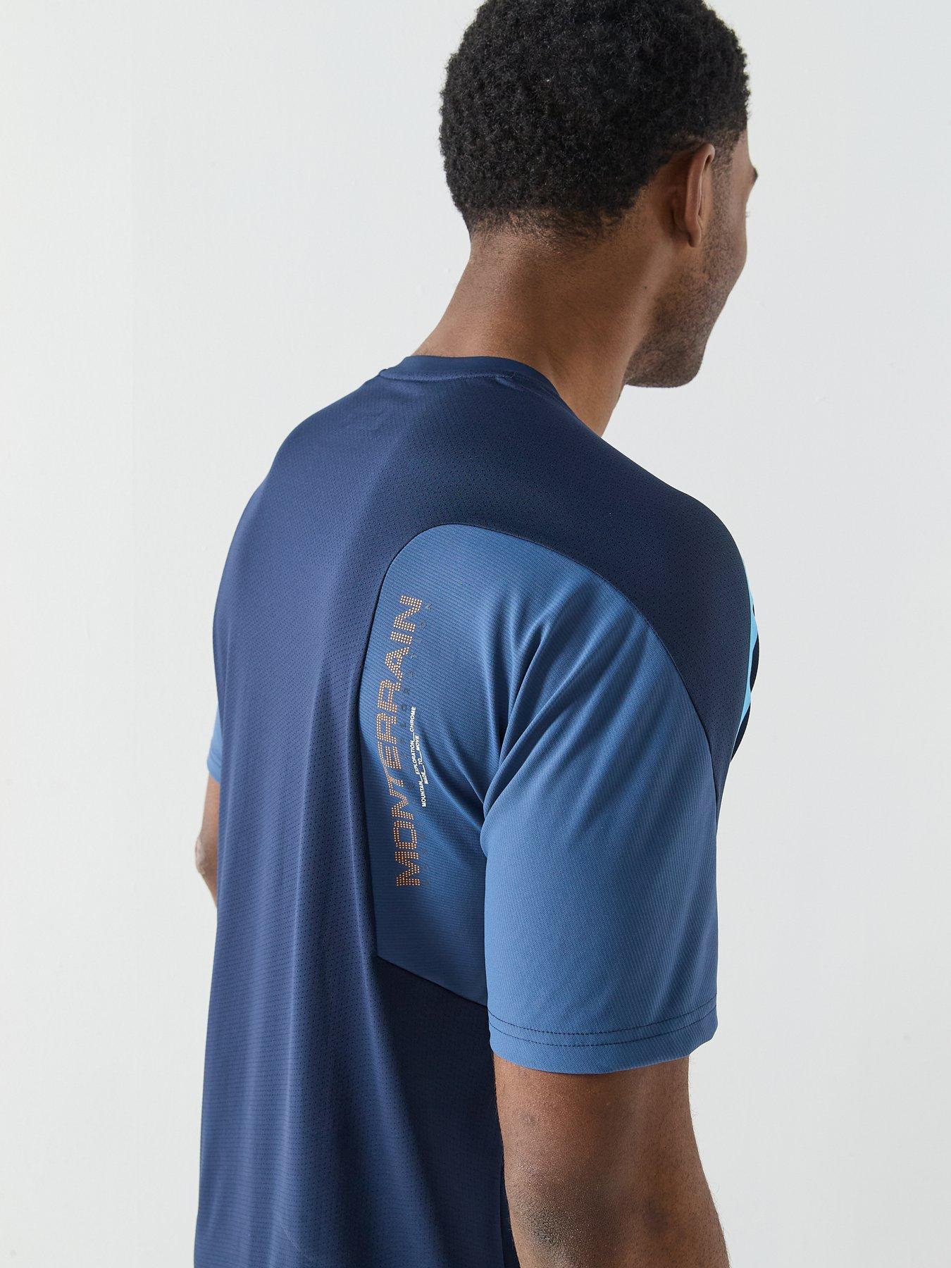  image of monterrain-mens-defence-t-shirt-blue