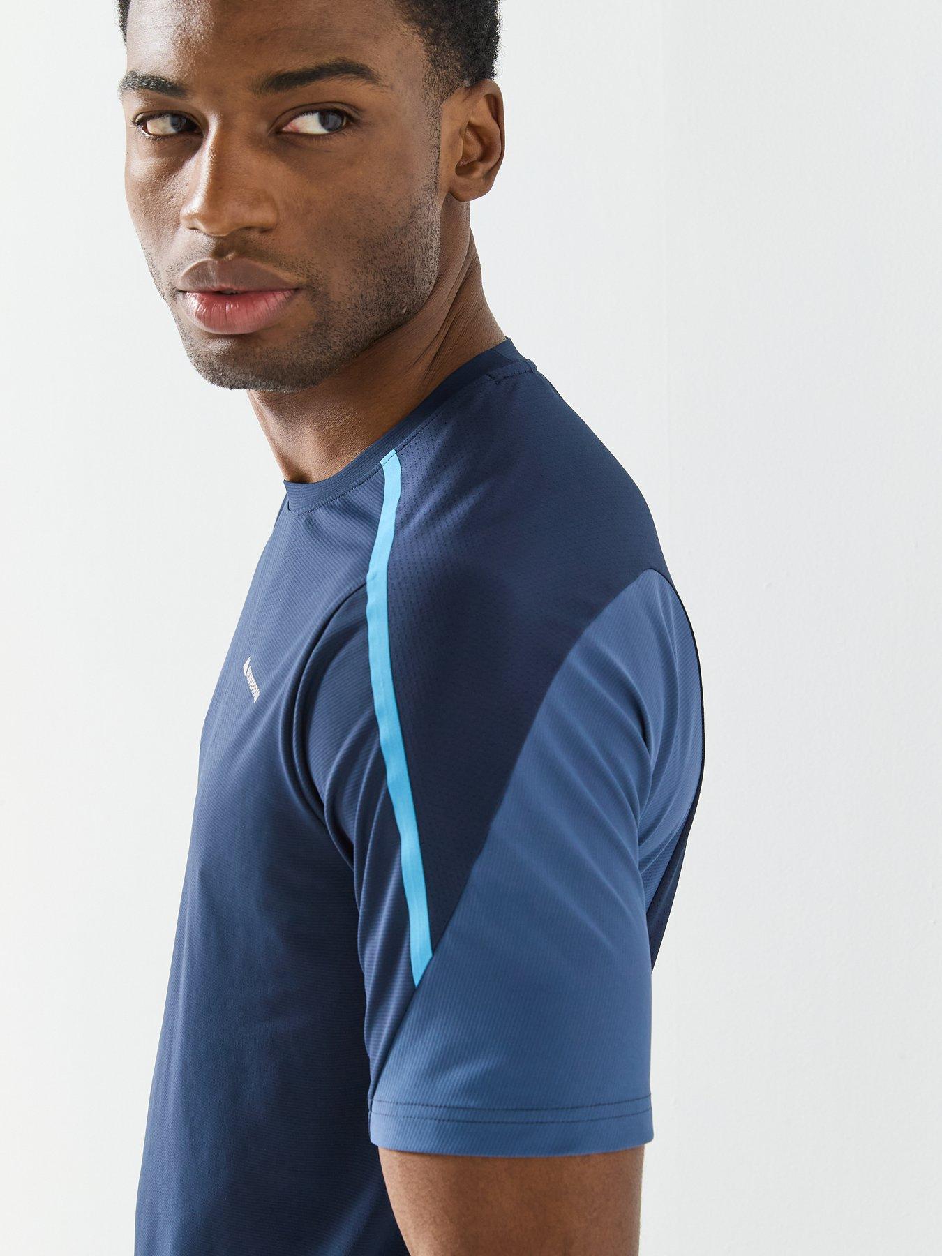  image of monterrain-mens-defence-t-shirt-blue