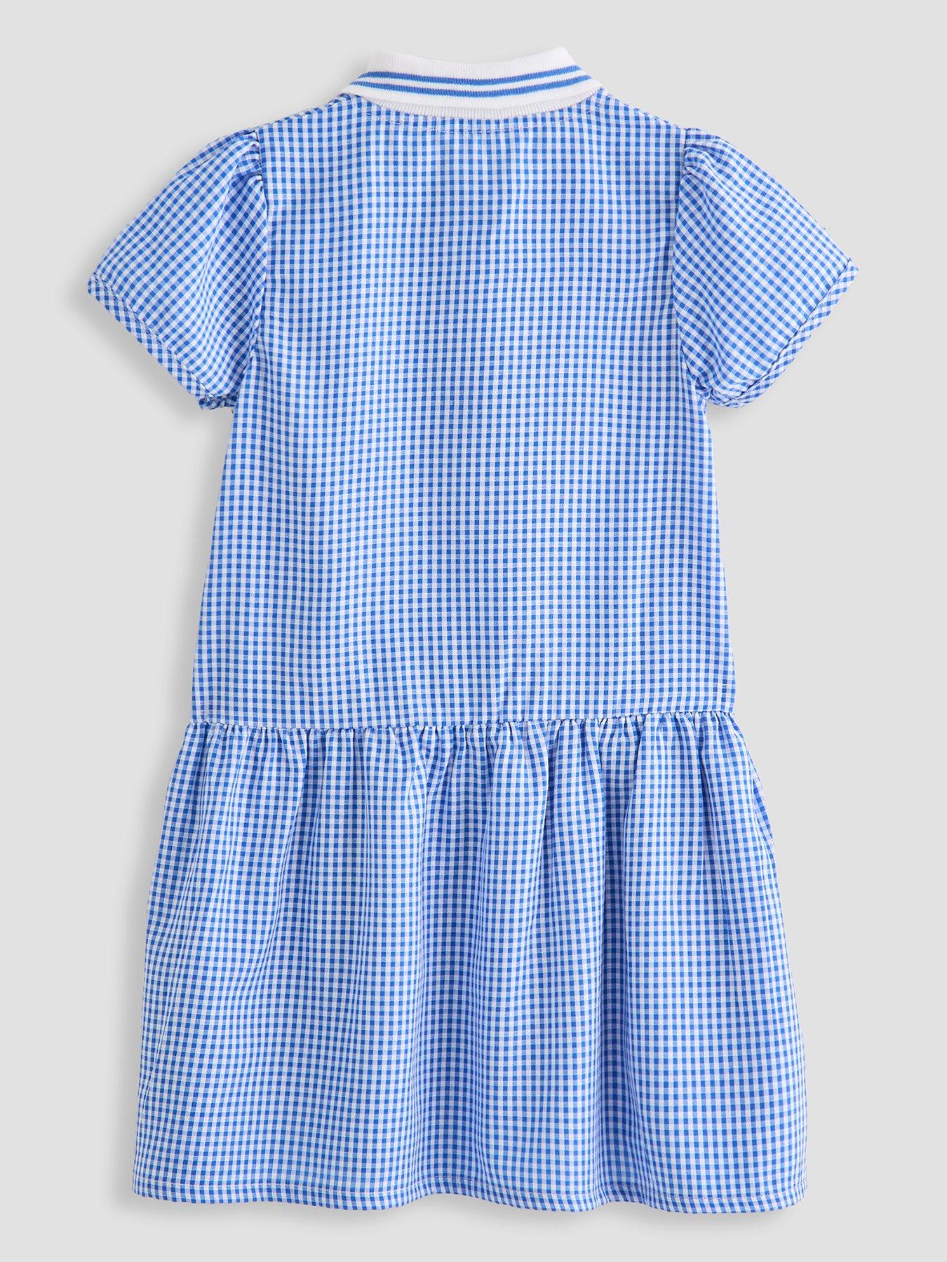  image of the-very-collection-gingham-school-dress-blue