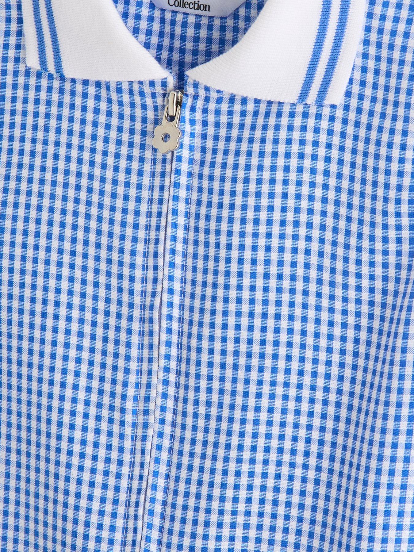  image of the-very-collection-gingham-school-dress-blue