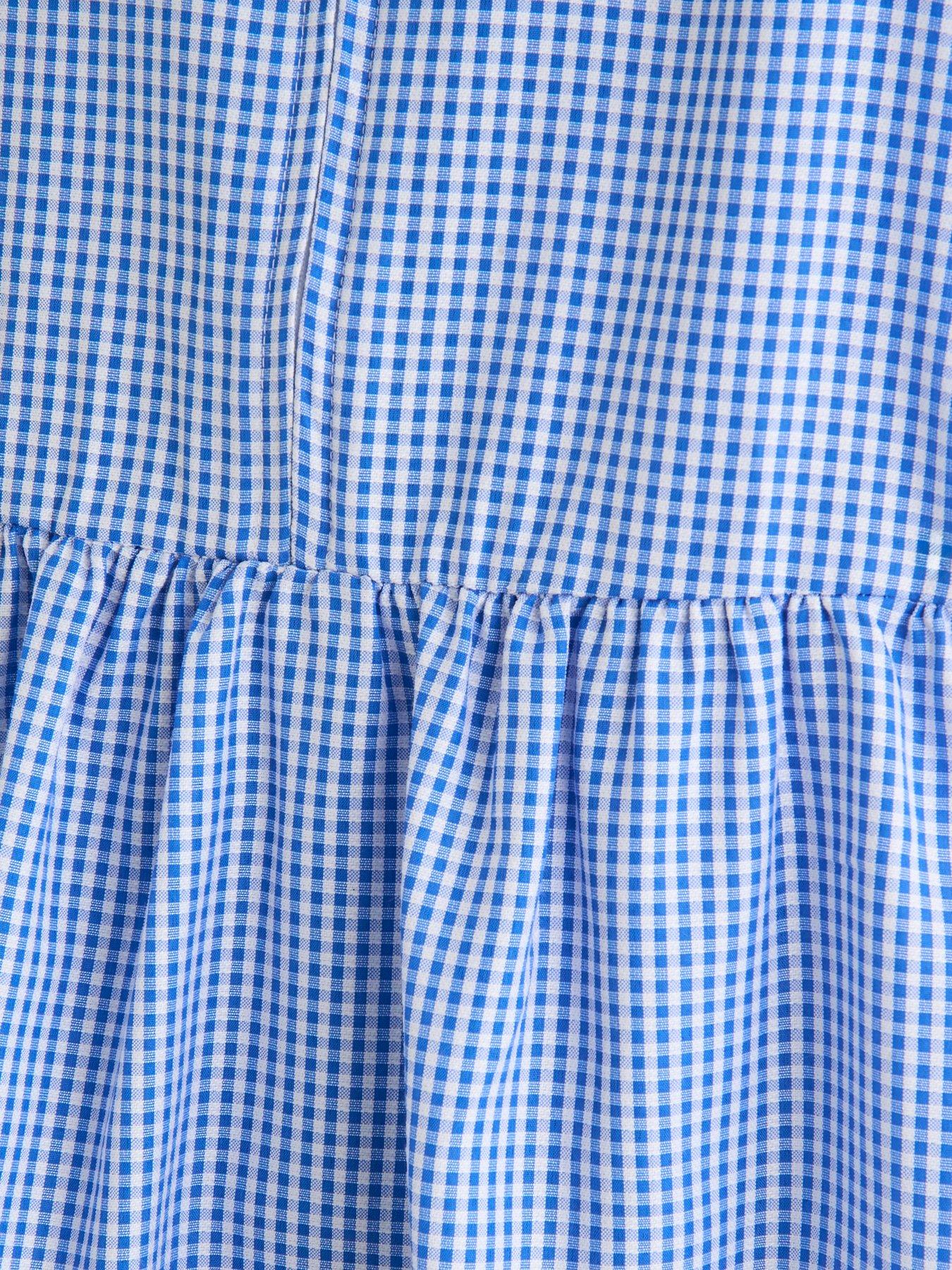  image of the-very-collection-gingham-school-dress-blue