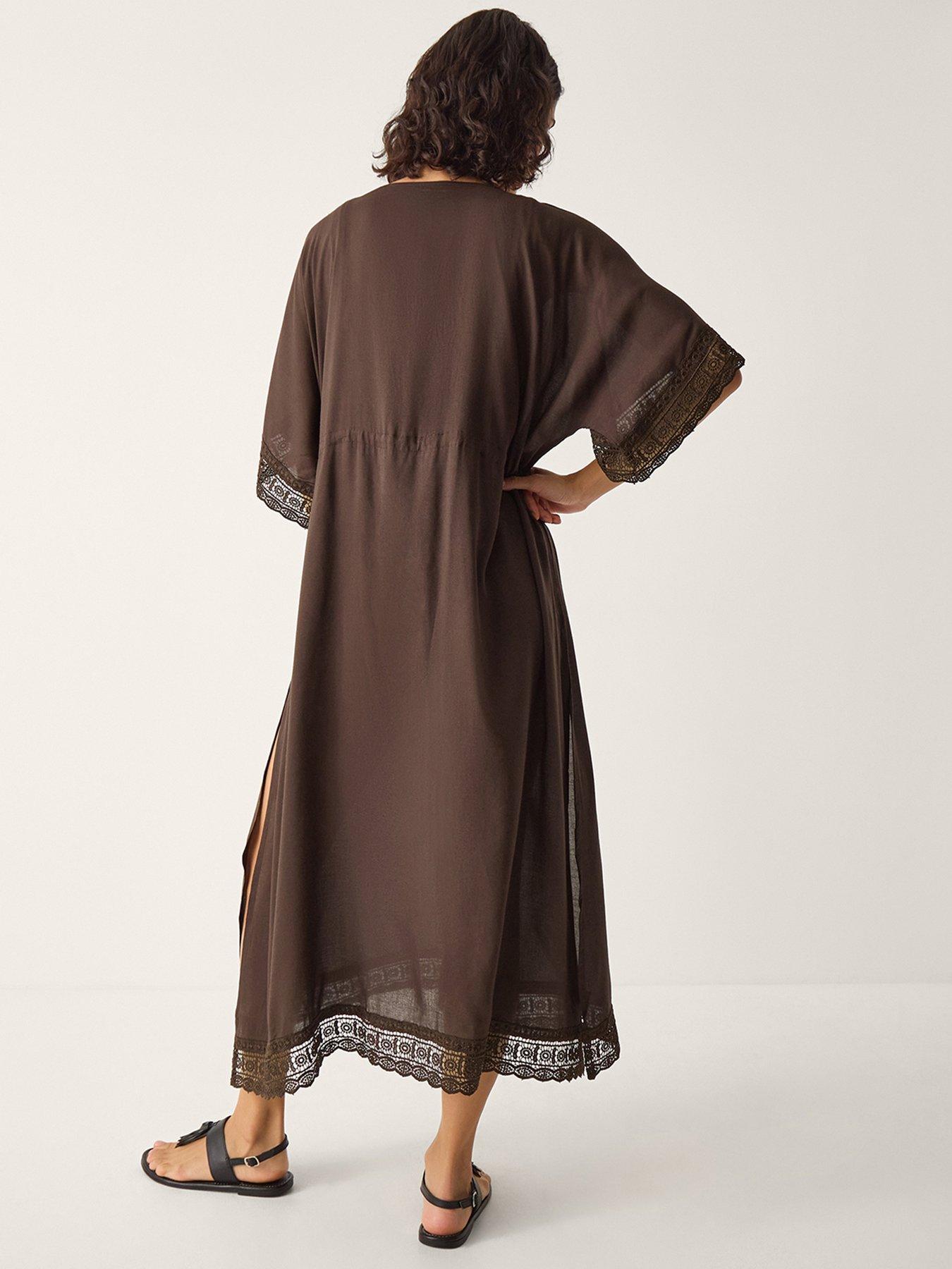  image of monsoon-cali-crochet-cover-up-brown