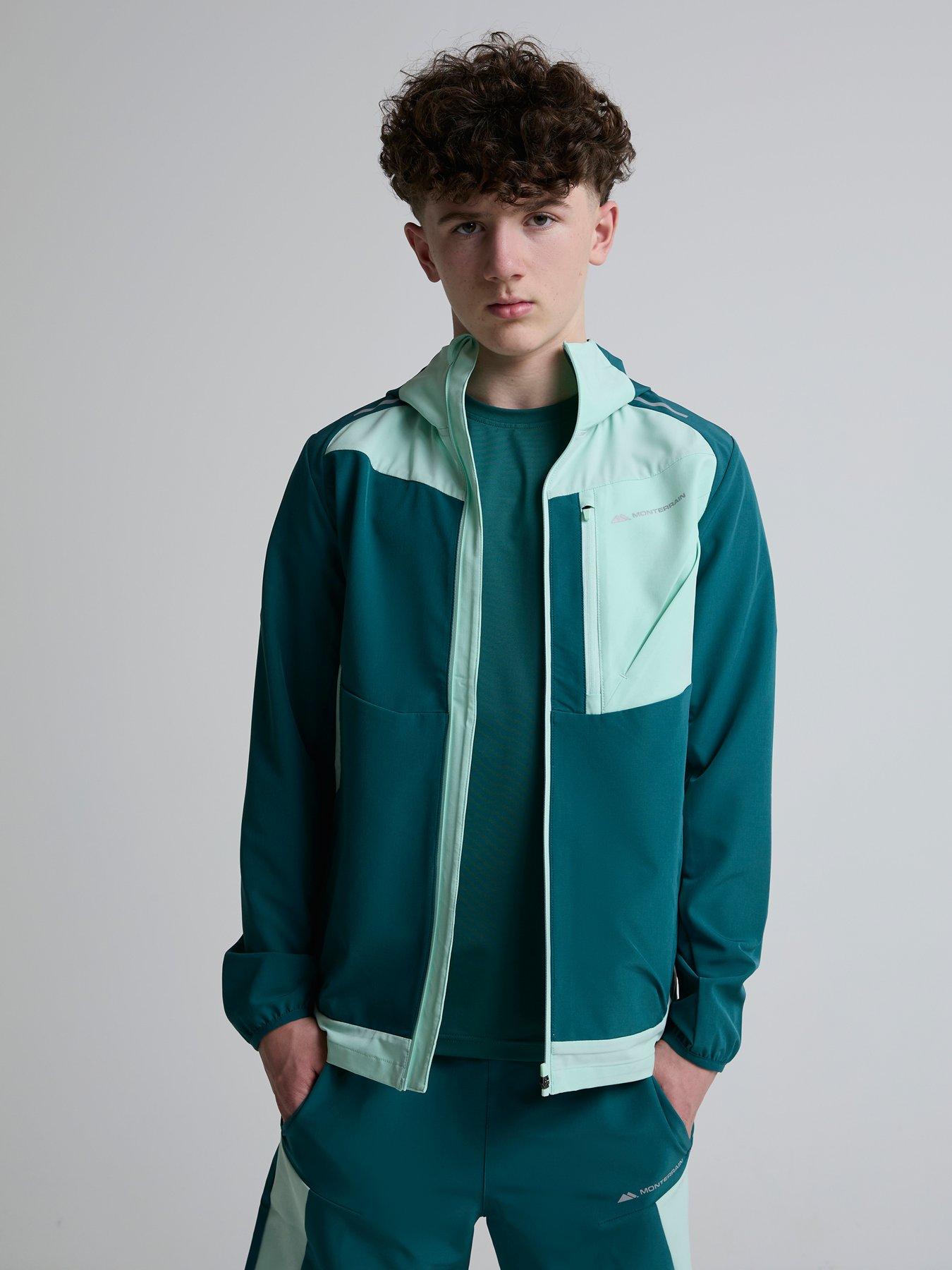 Monterrain Kids Deflect 2.0 Woven ZT Hoodie - Green