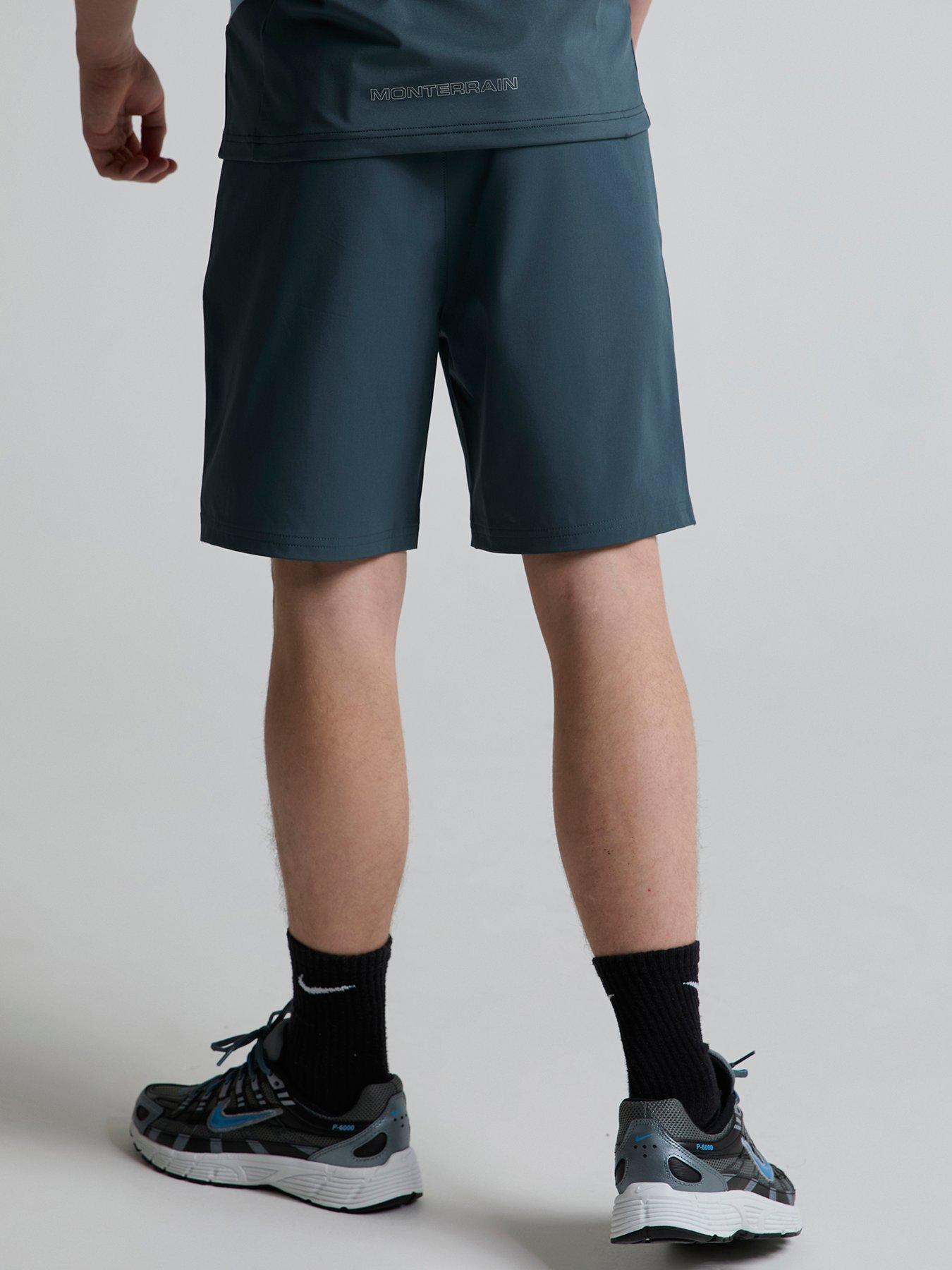  image of monterrain-kids-deflect-woven-short-blue