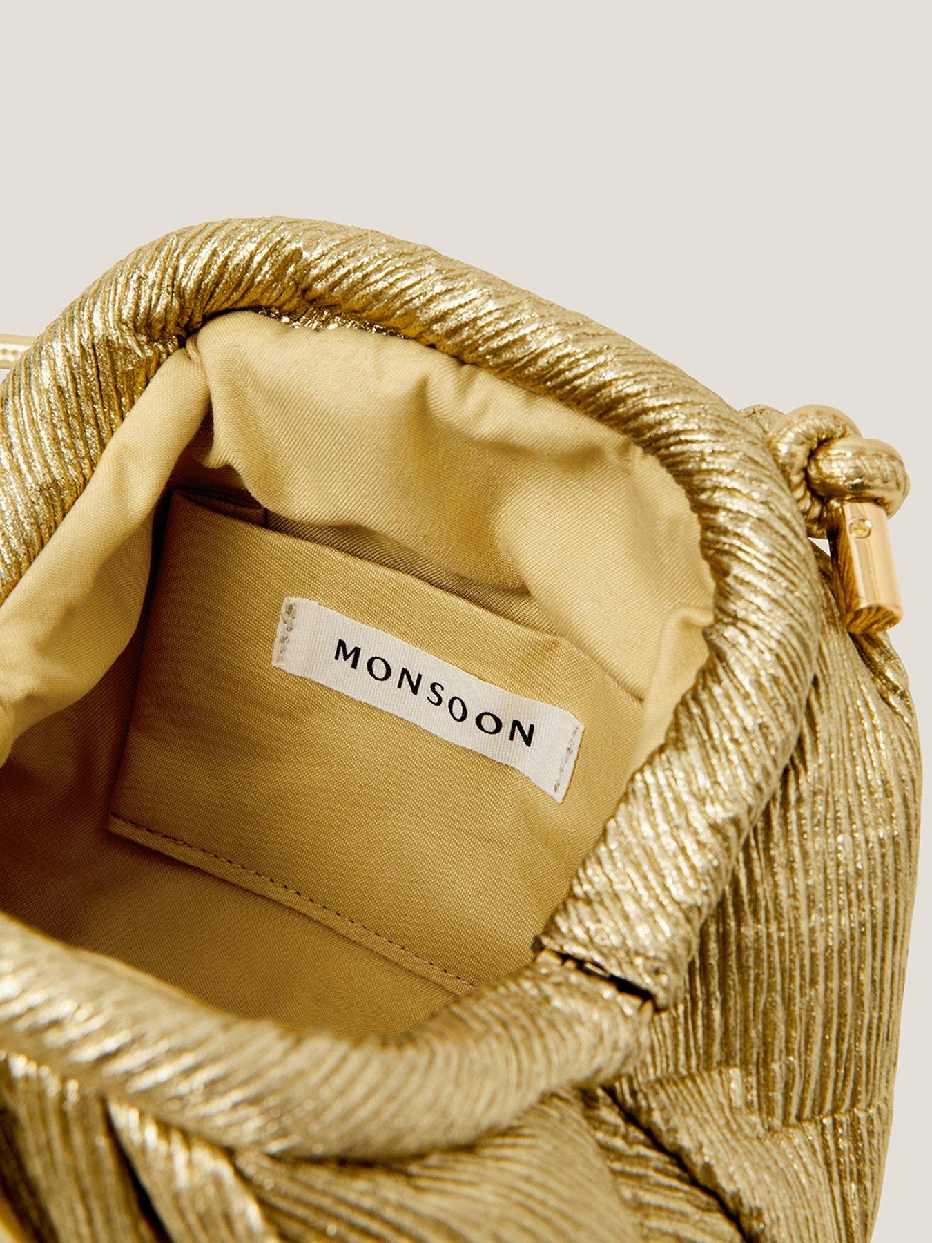  image of monsoon-mia-mini-frame-bag-gold